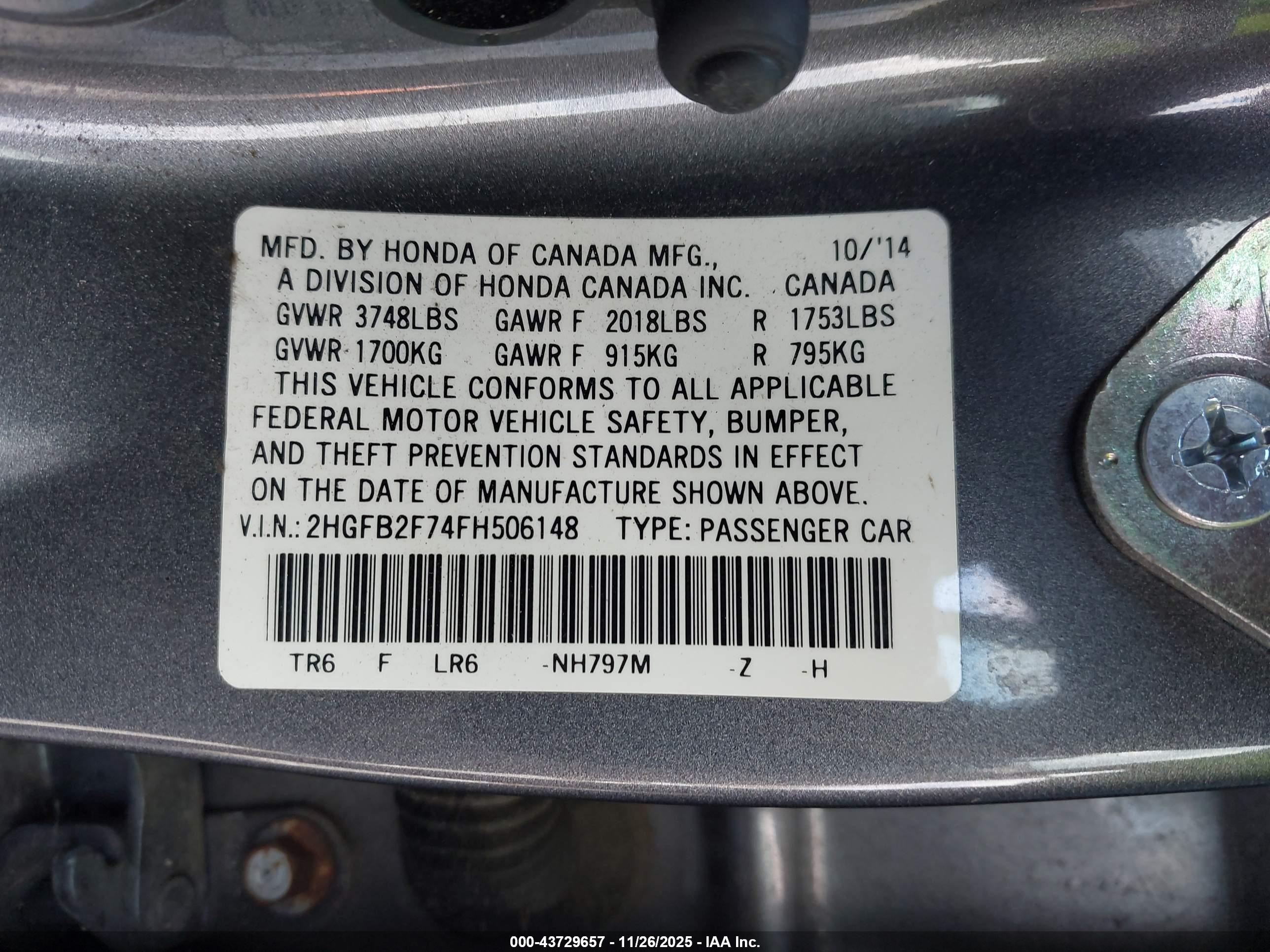 HONDA CIVIC image 9