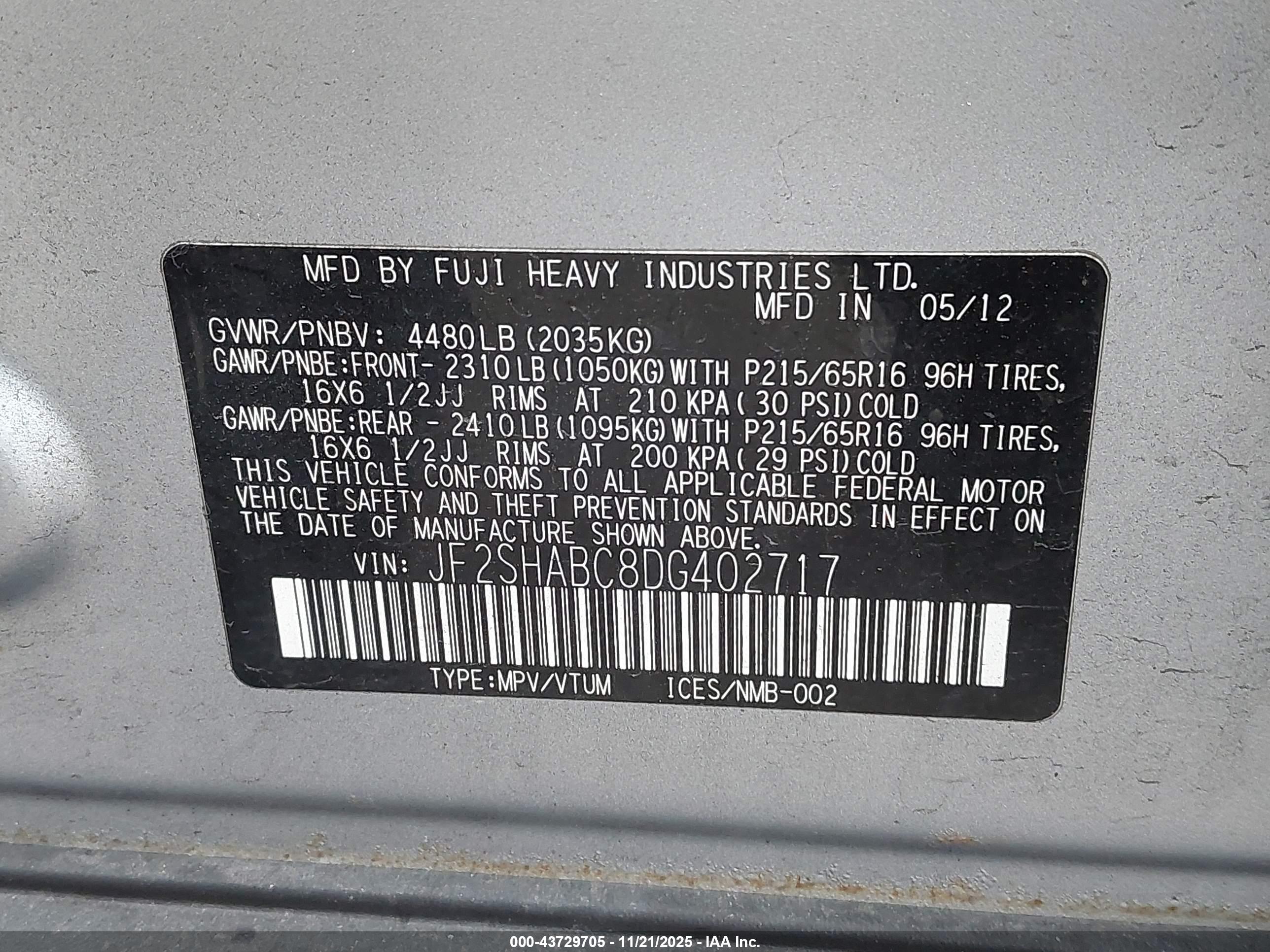 SUBARU FORESTER image 9