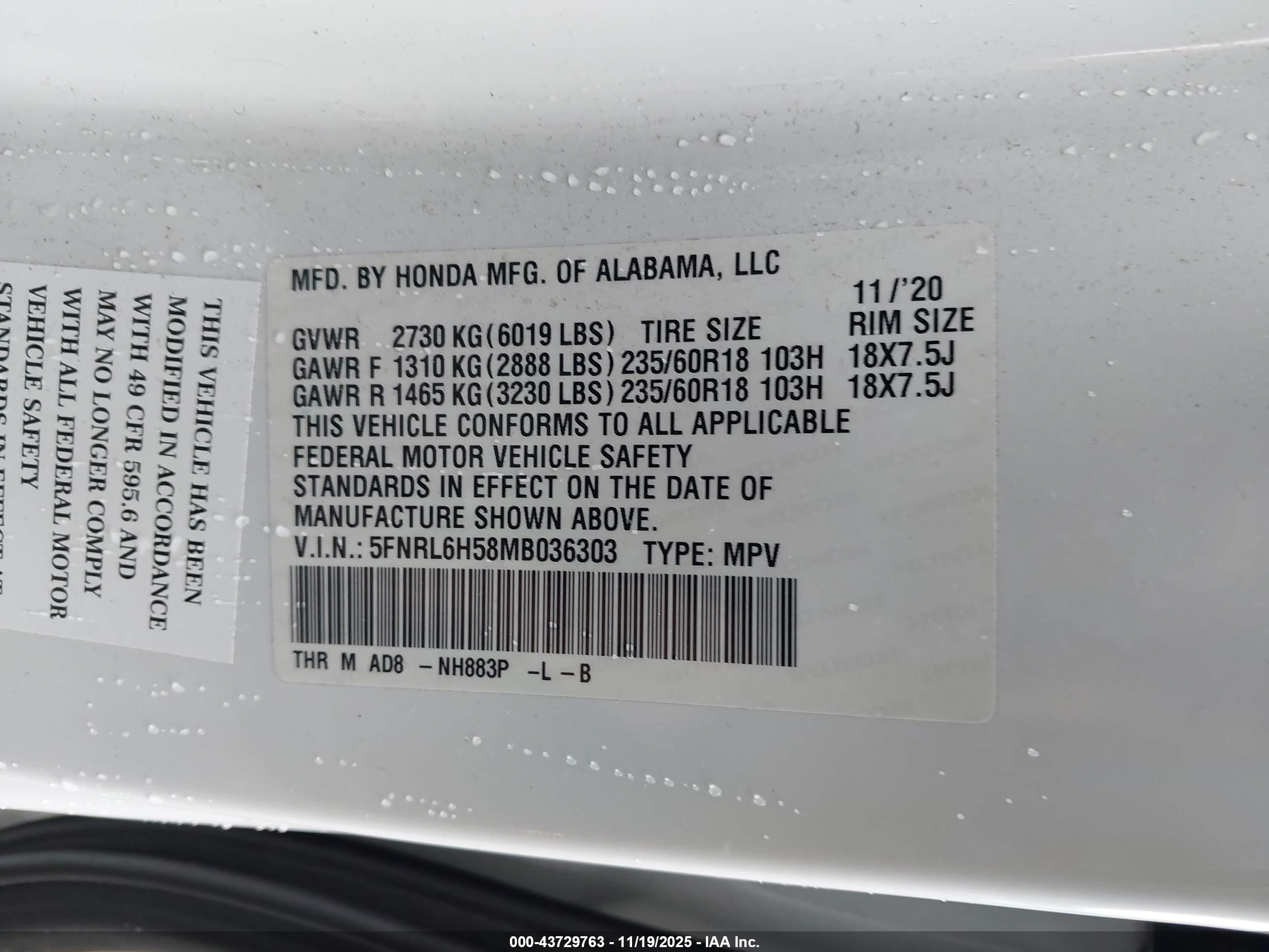 HONDA ODYSSEY image 9