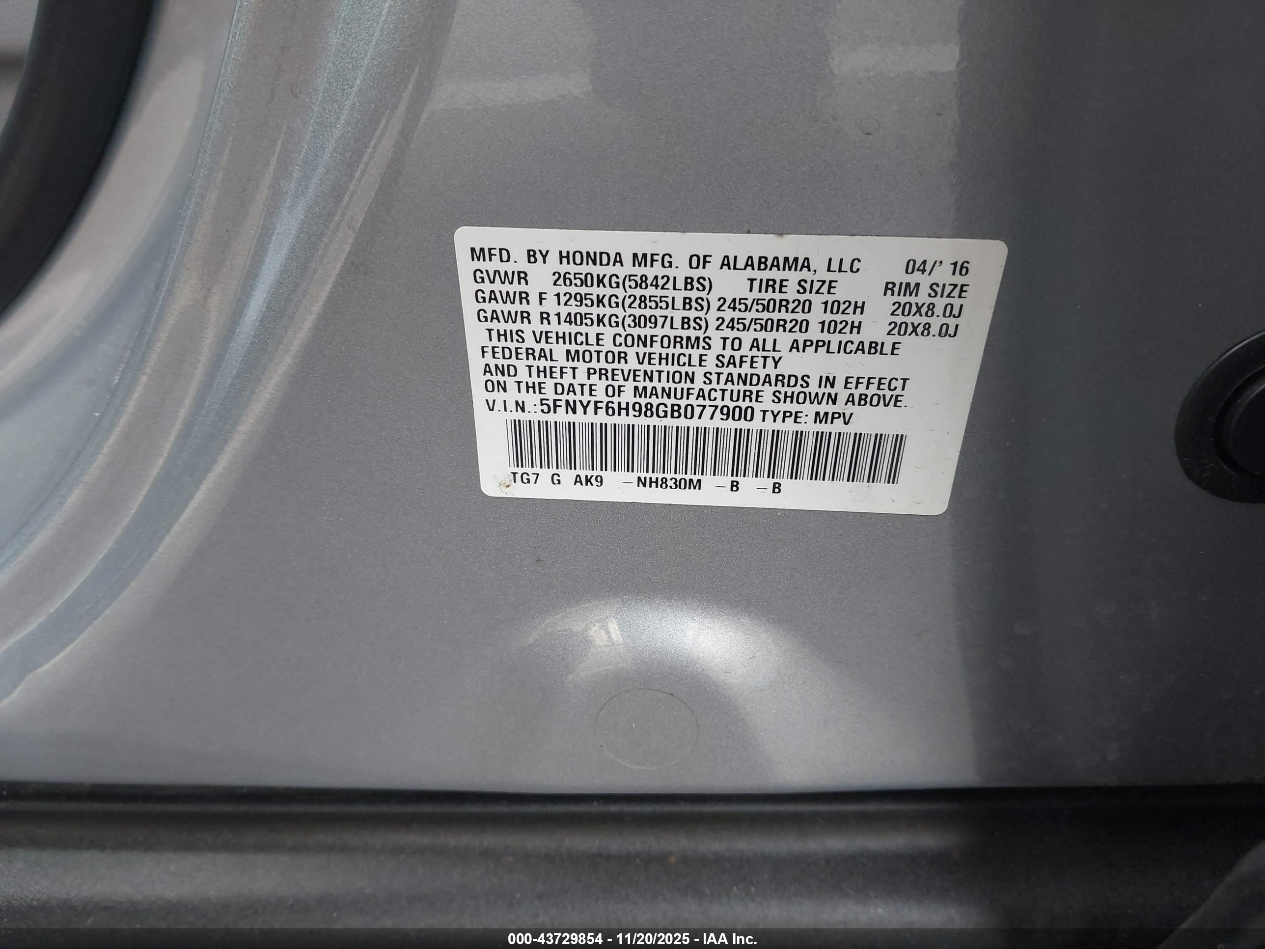 HONDA PILOT image 9