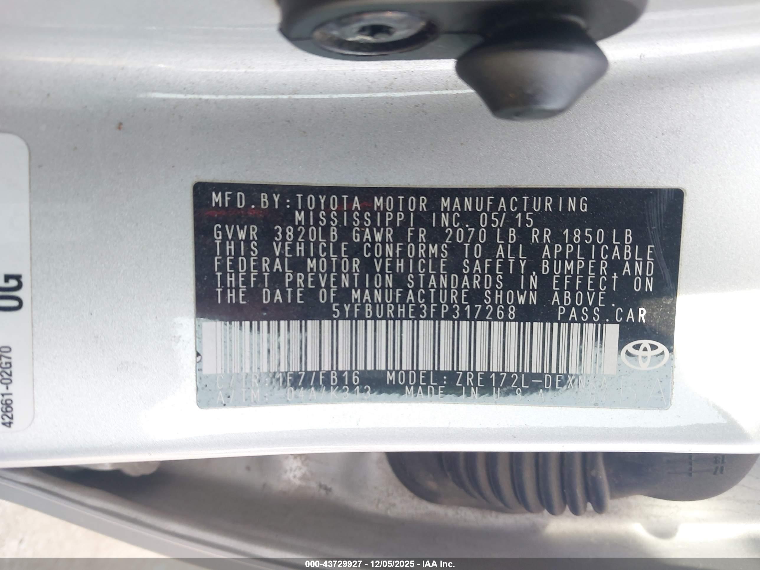 TOYOTA COROLLA image 9