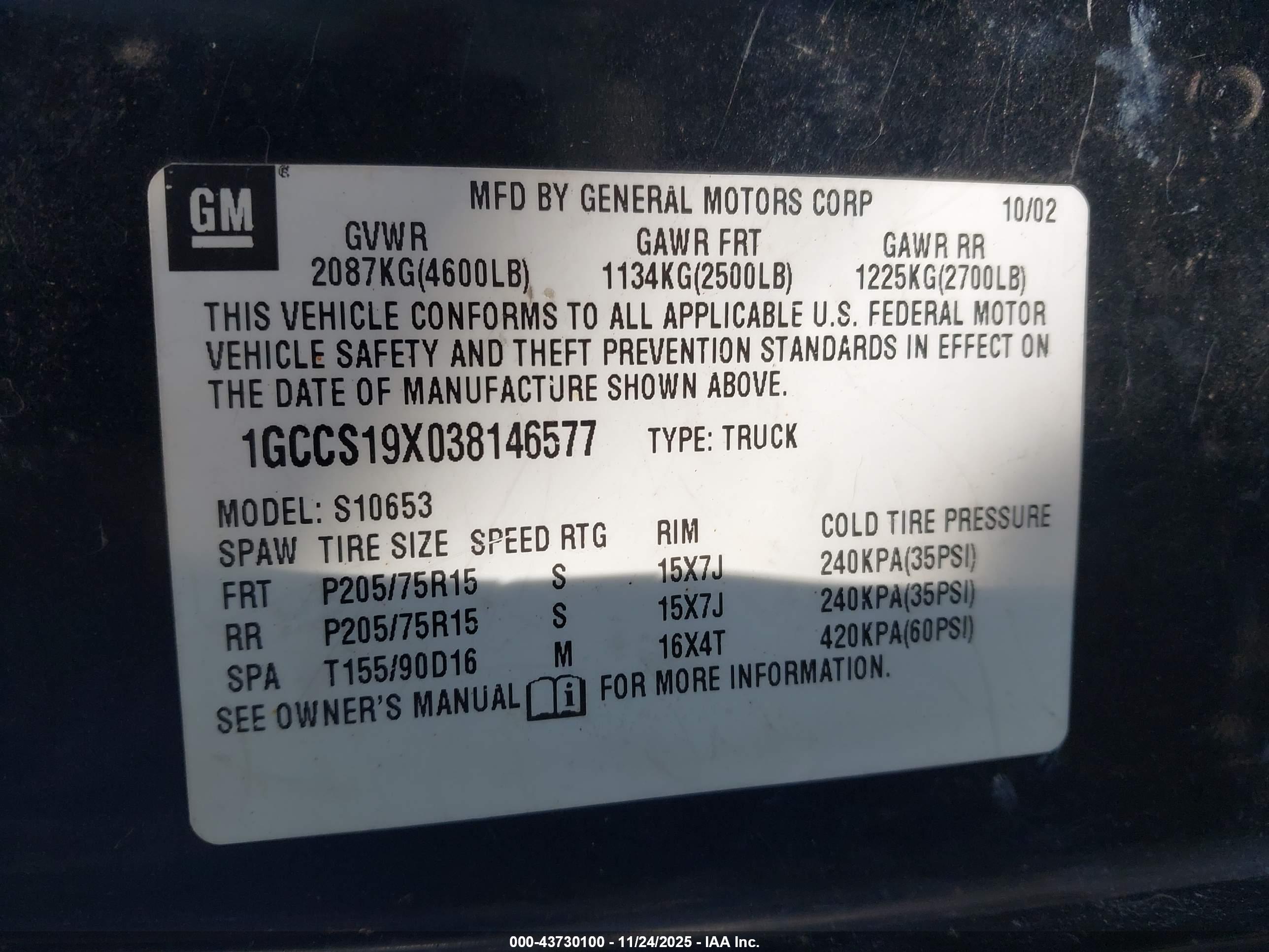 CHEVROLET S-10 image 9