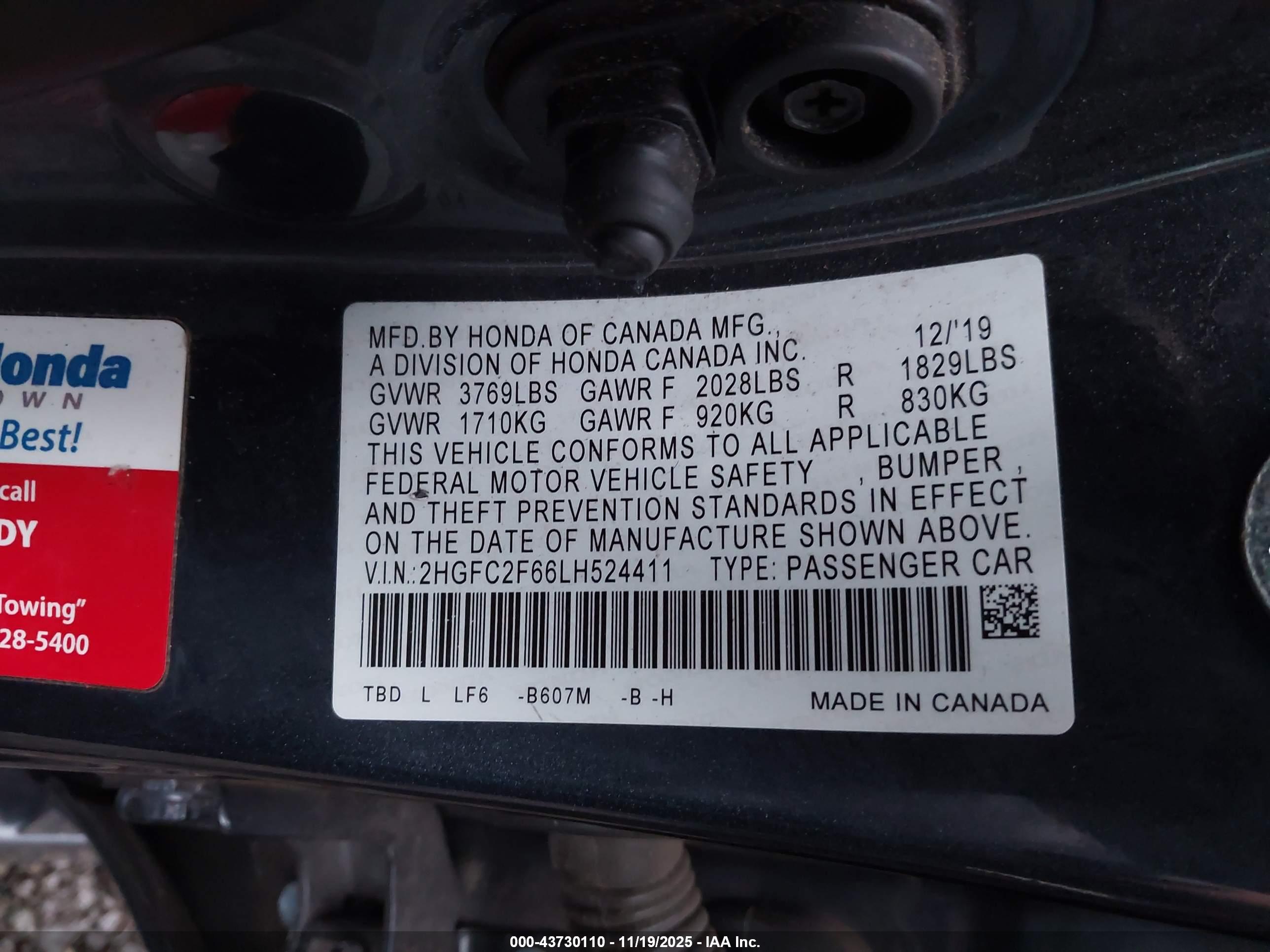 HONDA CIVIC image 9