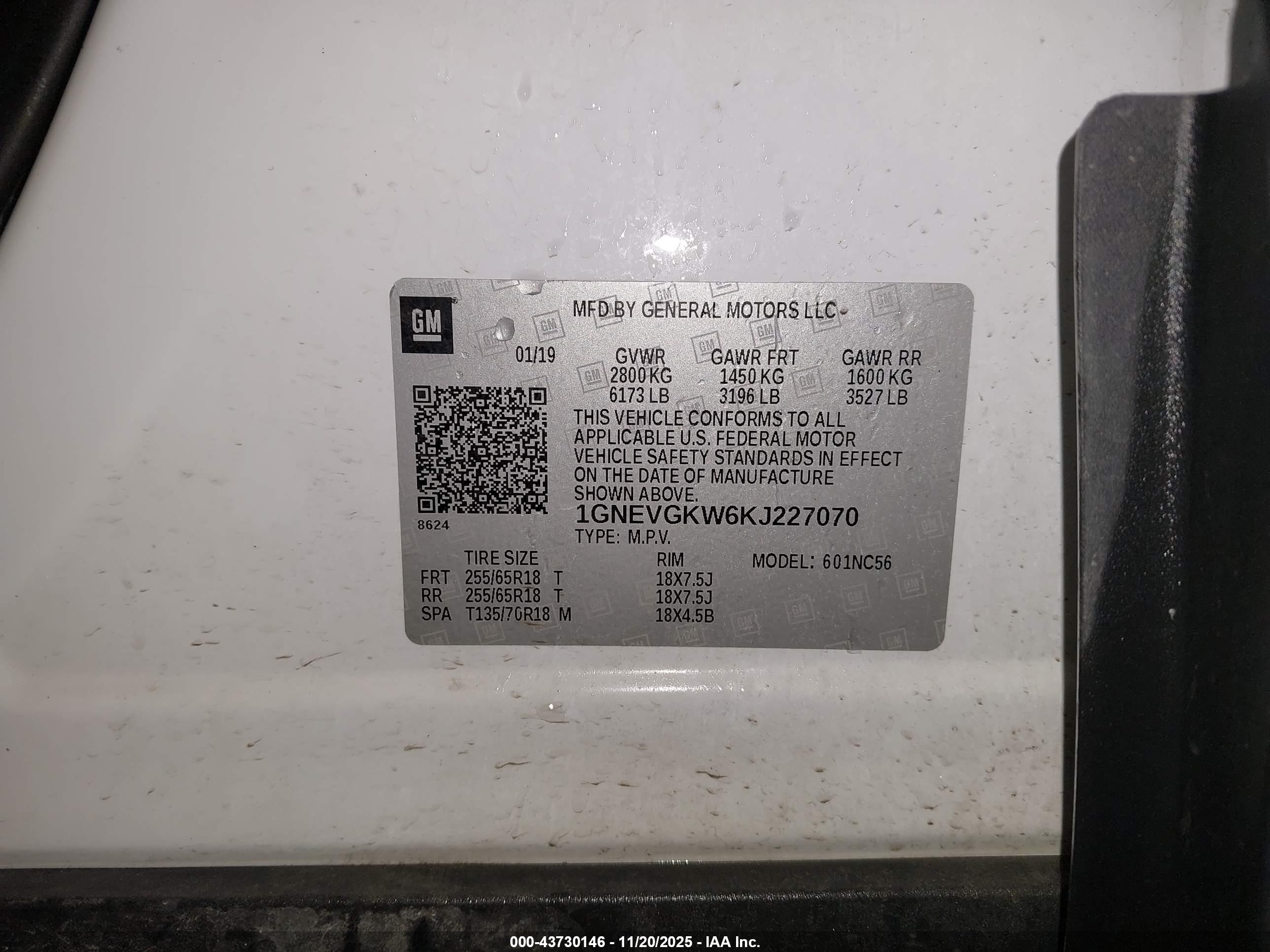 CHEVROLET TRAVERSE image 9