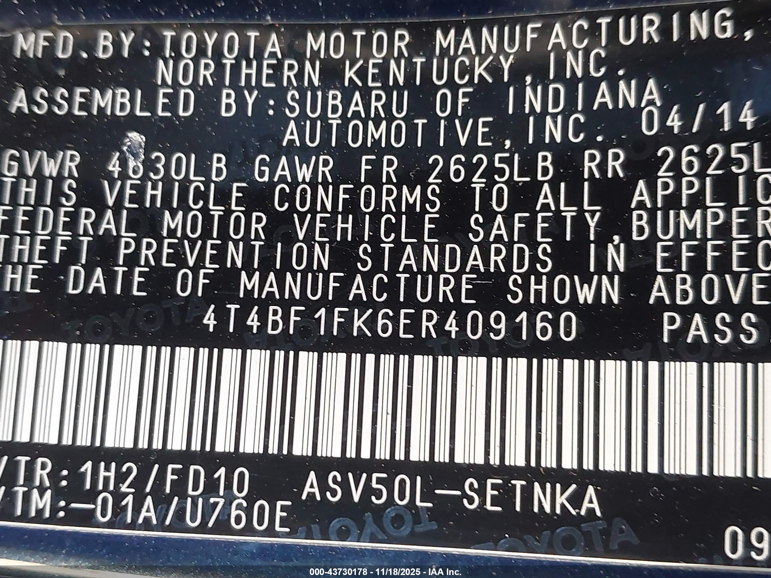 TOYOTA CAMRY image 9
