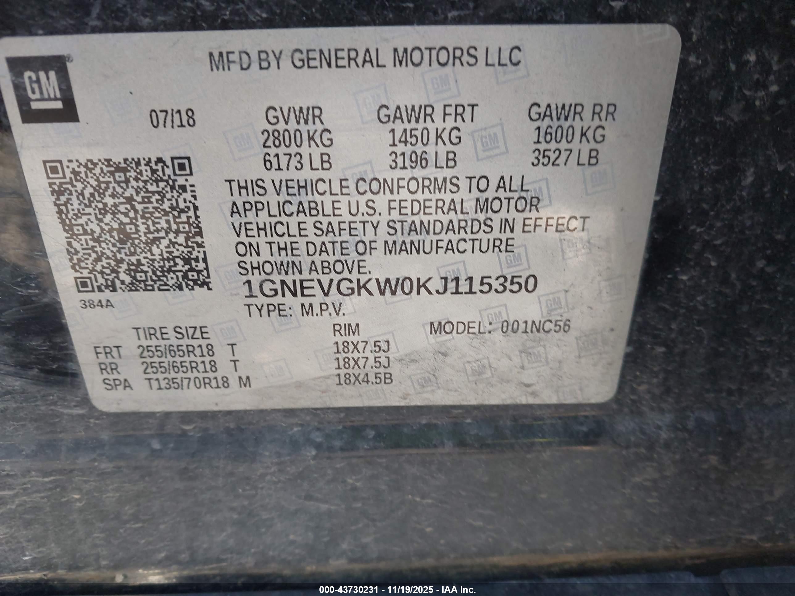 CHEVROLET TRAVERSE image 9