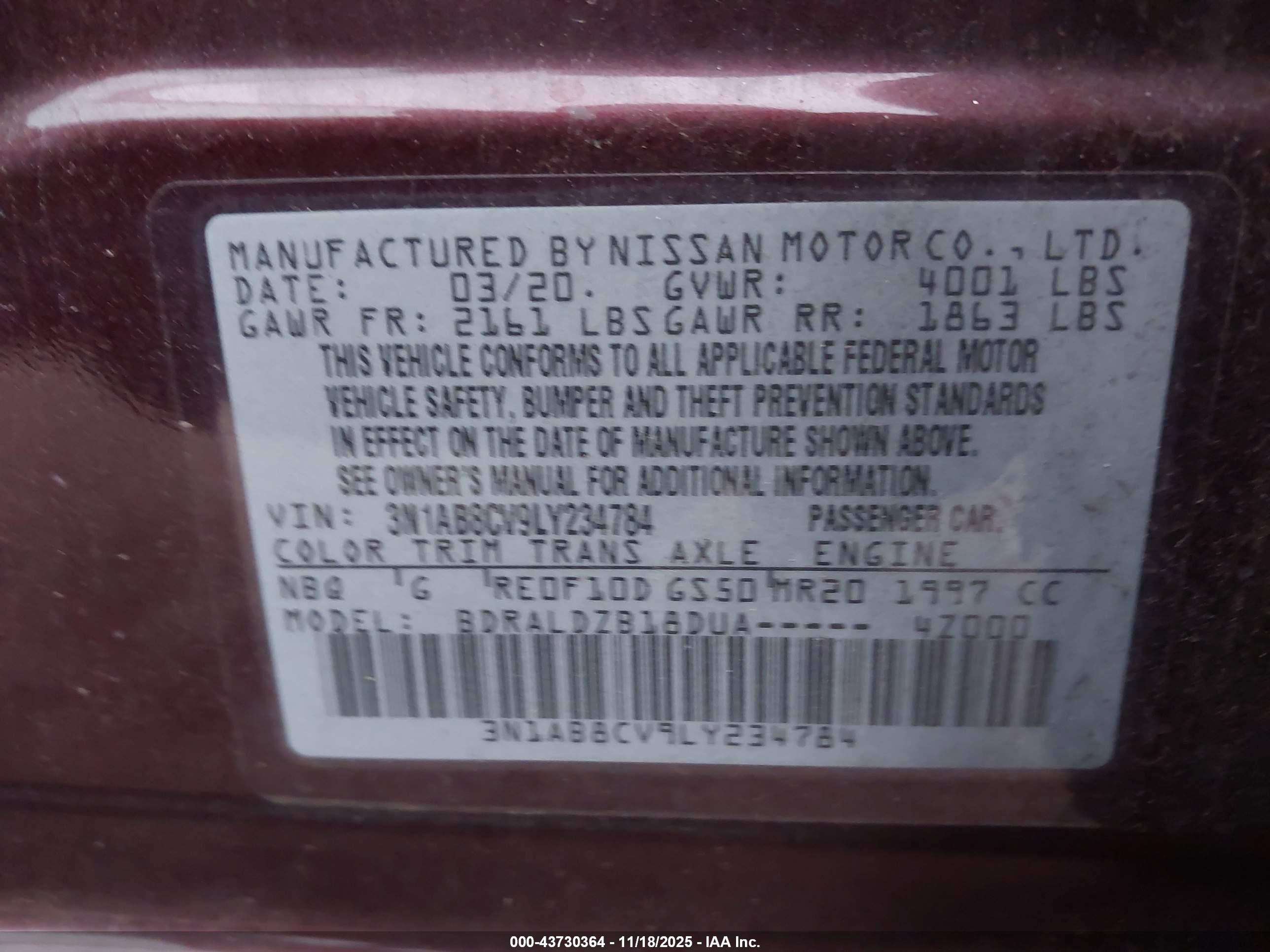 NISSAN SENTRA image 9