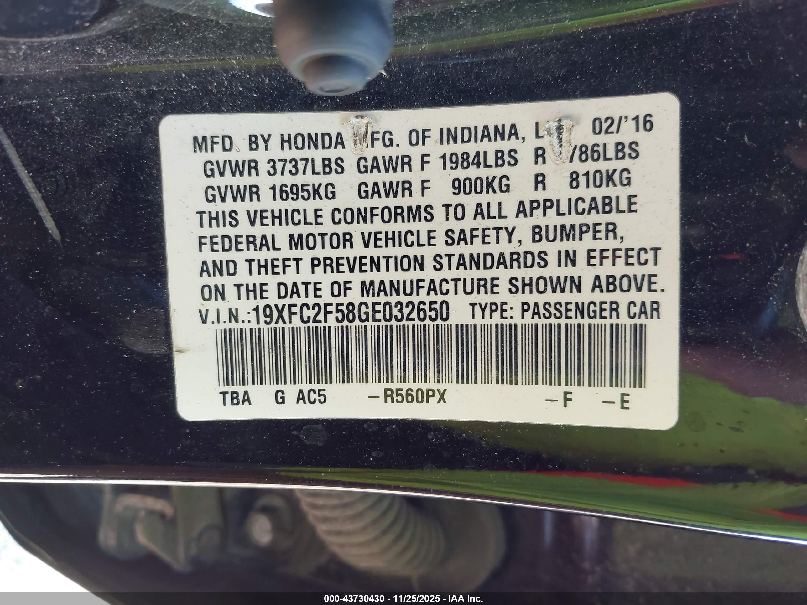 HONDA CIVIC image 9