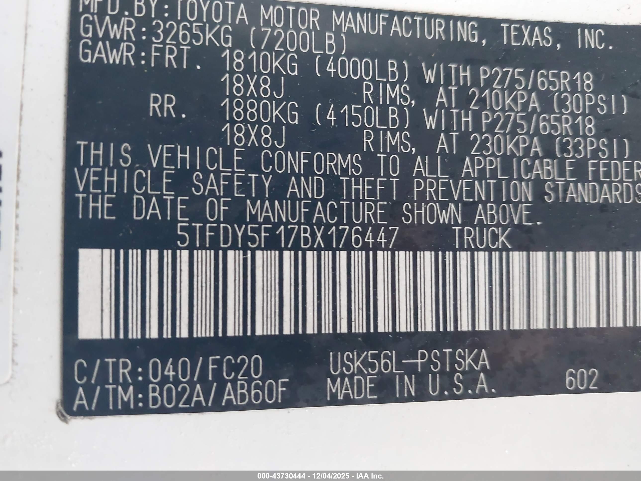 TOYOTA TUNDRA image 9