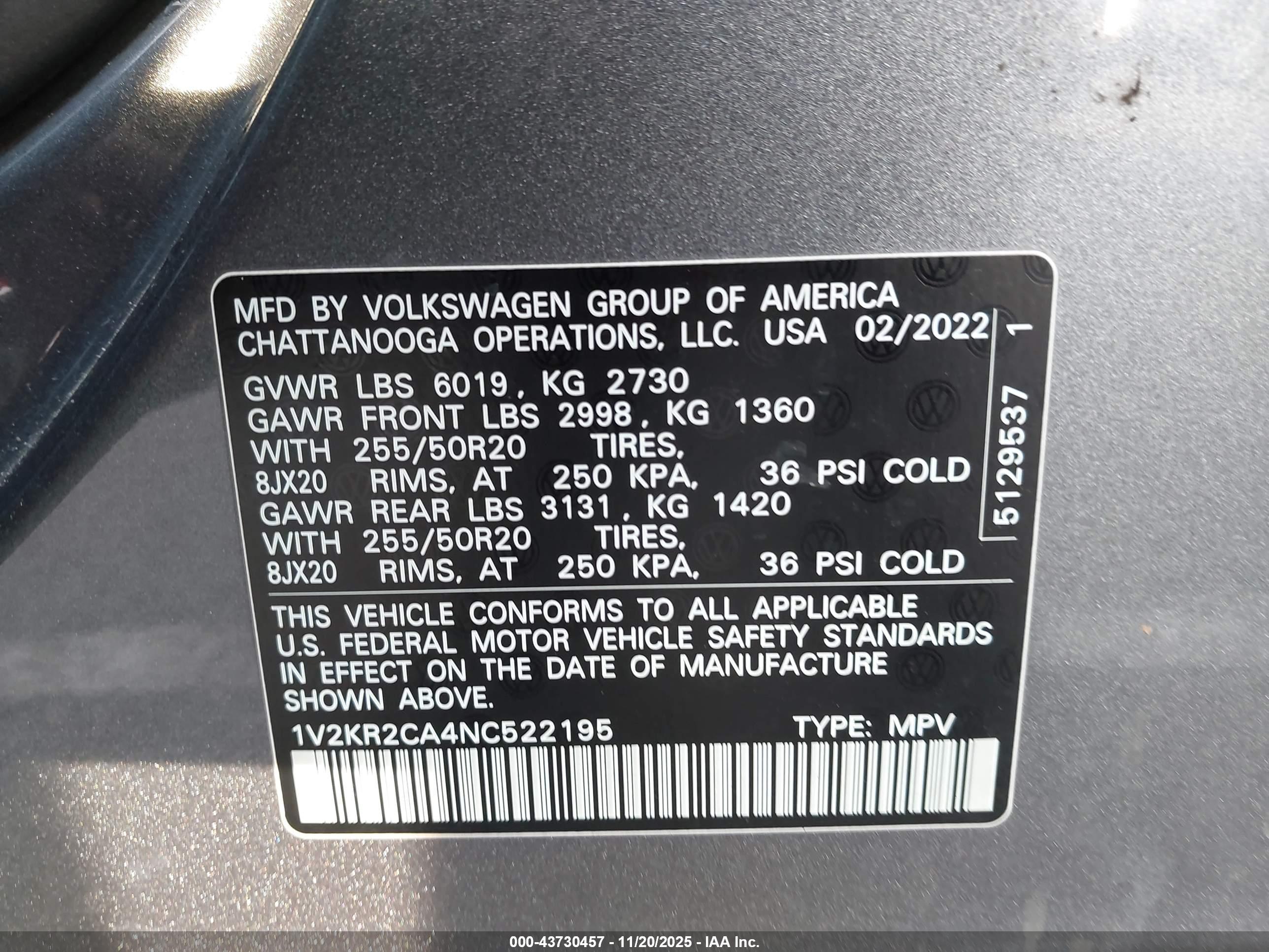 VOLKSWAGEN ATLAS image 9