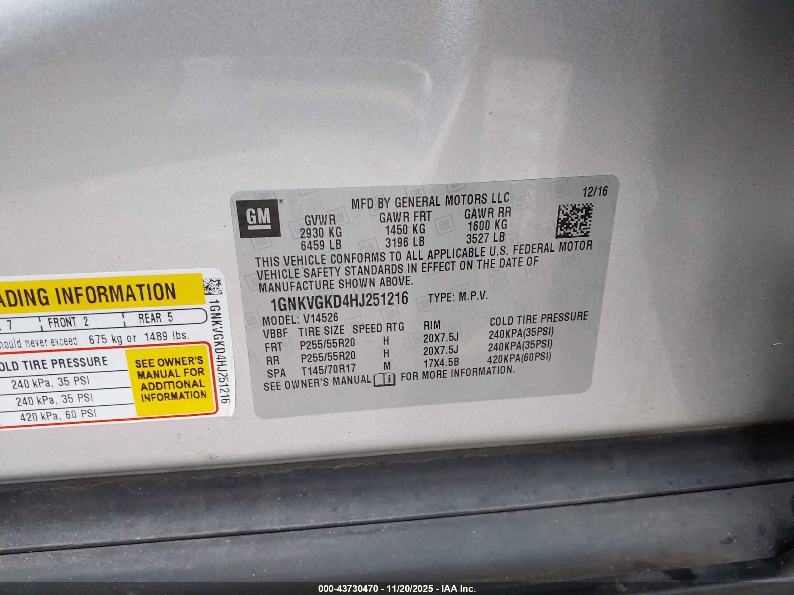 CHEVROLET TRAVERSE image 9