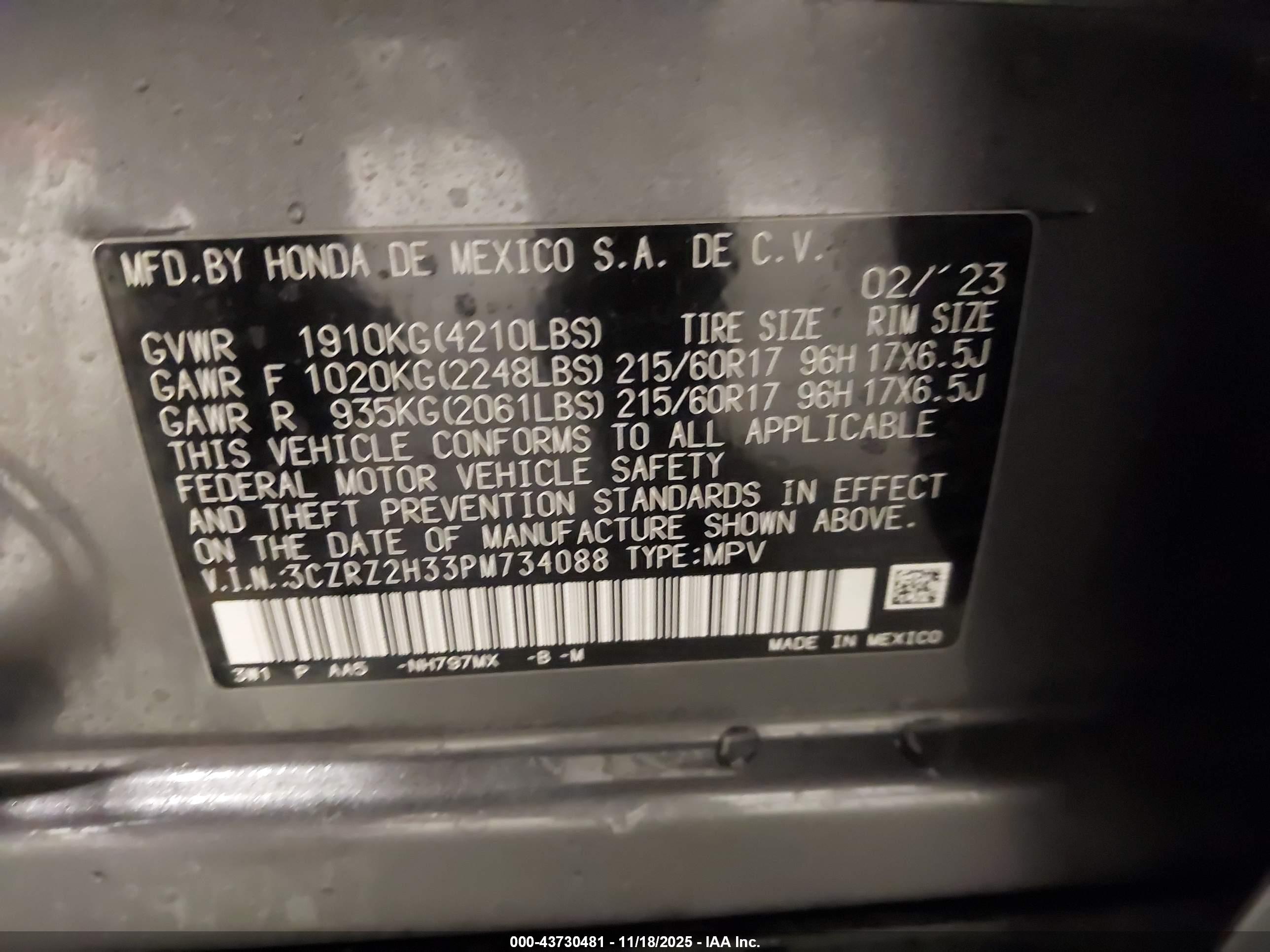 HONDA HR-V image 9