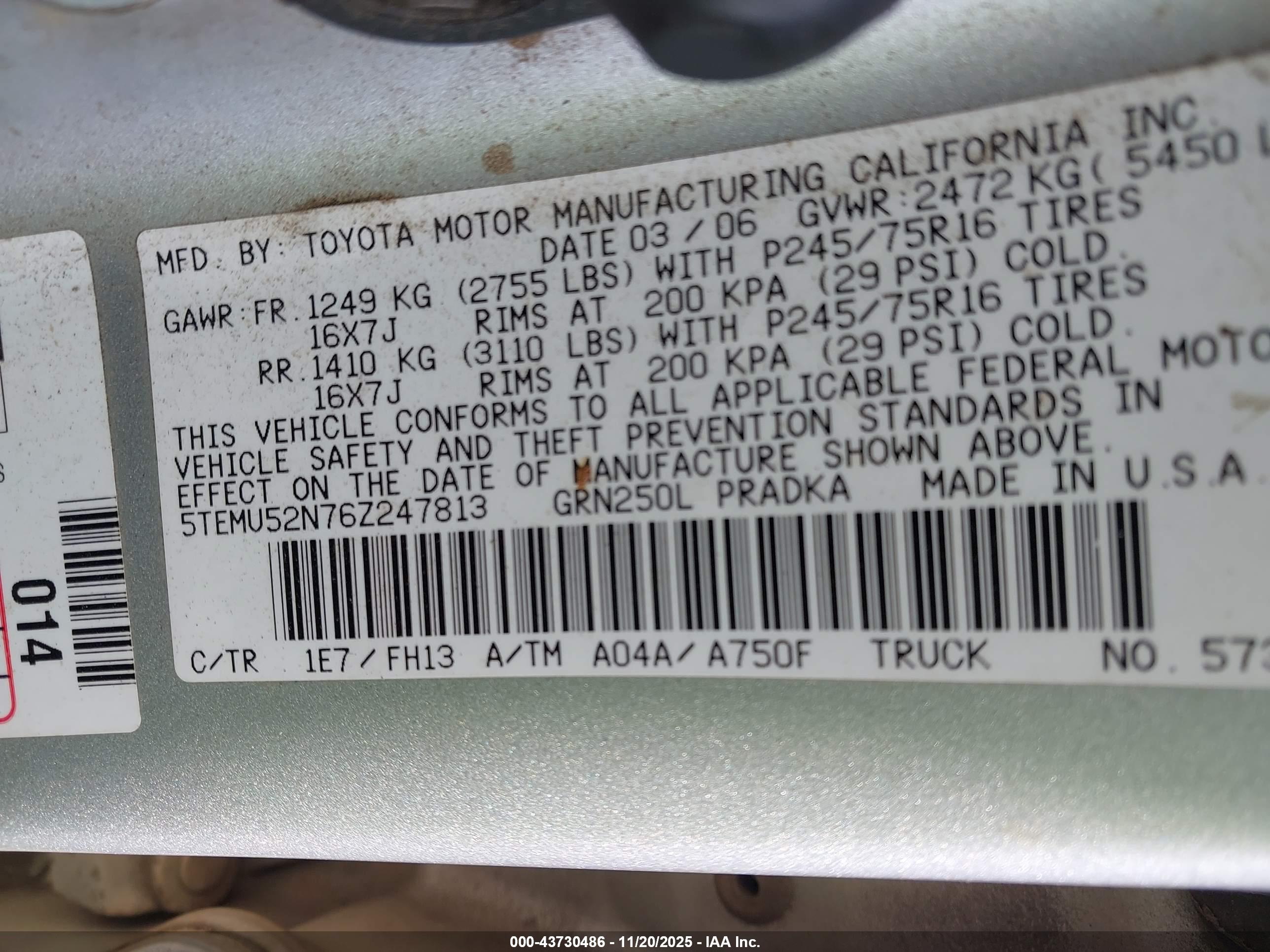 TOYOTA TACOMA image 9