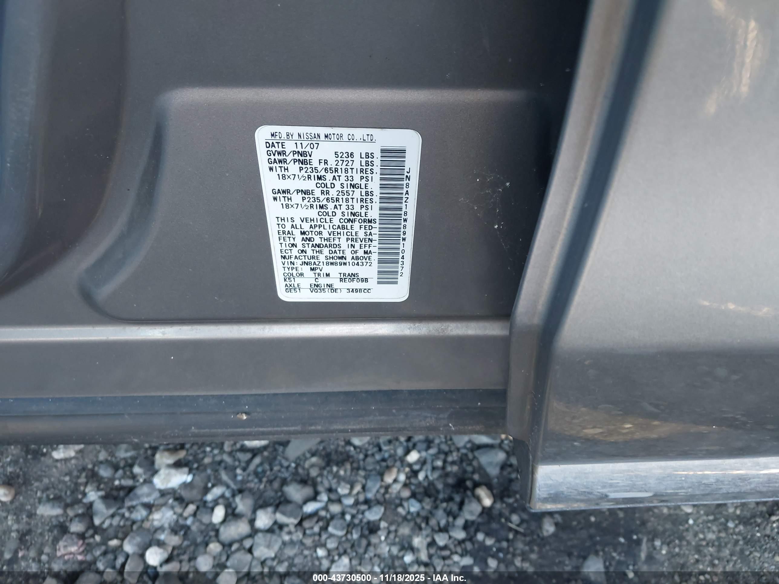 NISSAN MURANO image 9