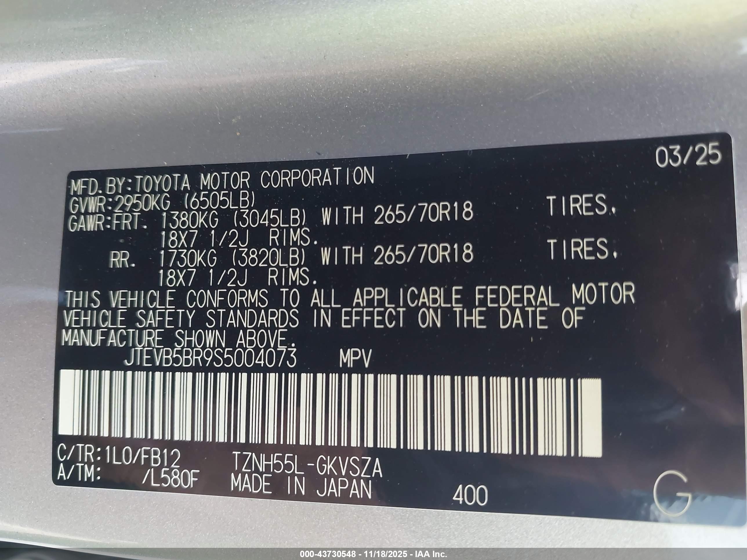 TOYOTA 4RUNNER image 9