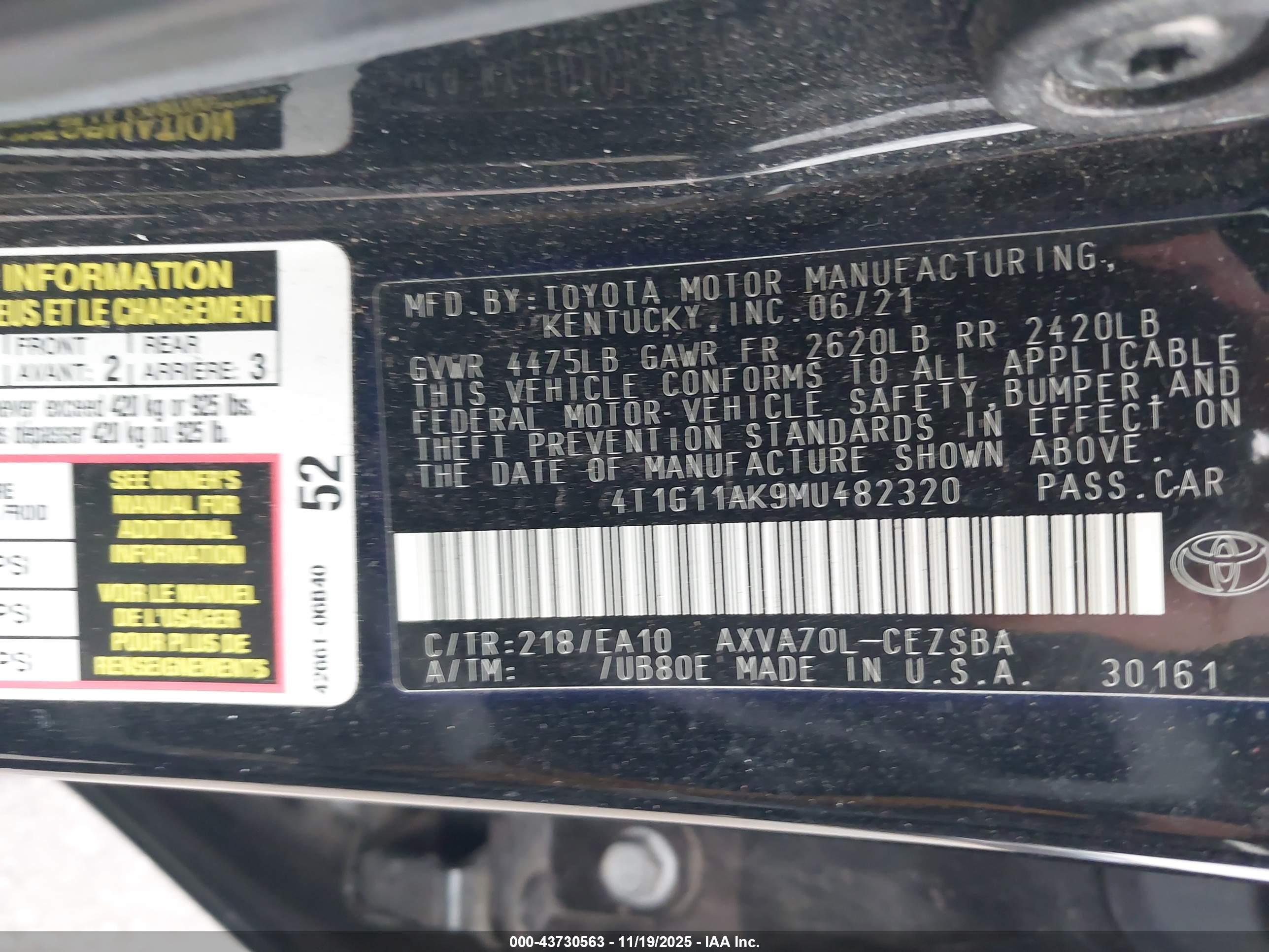 TOYOTA CAMRY image 9