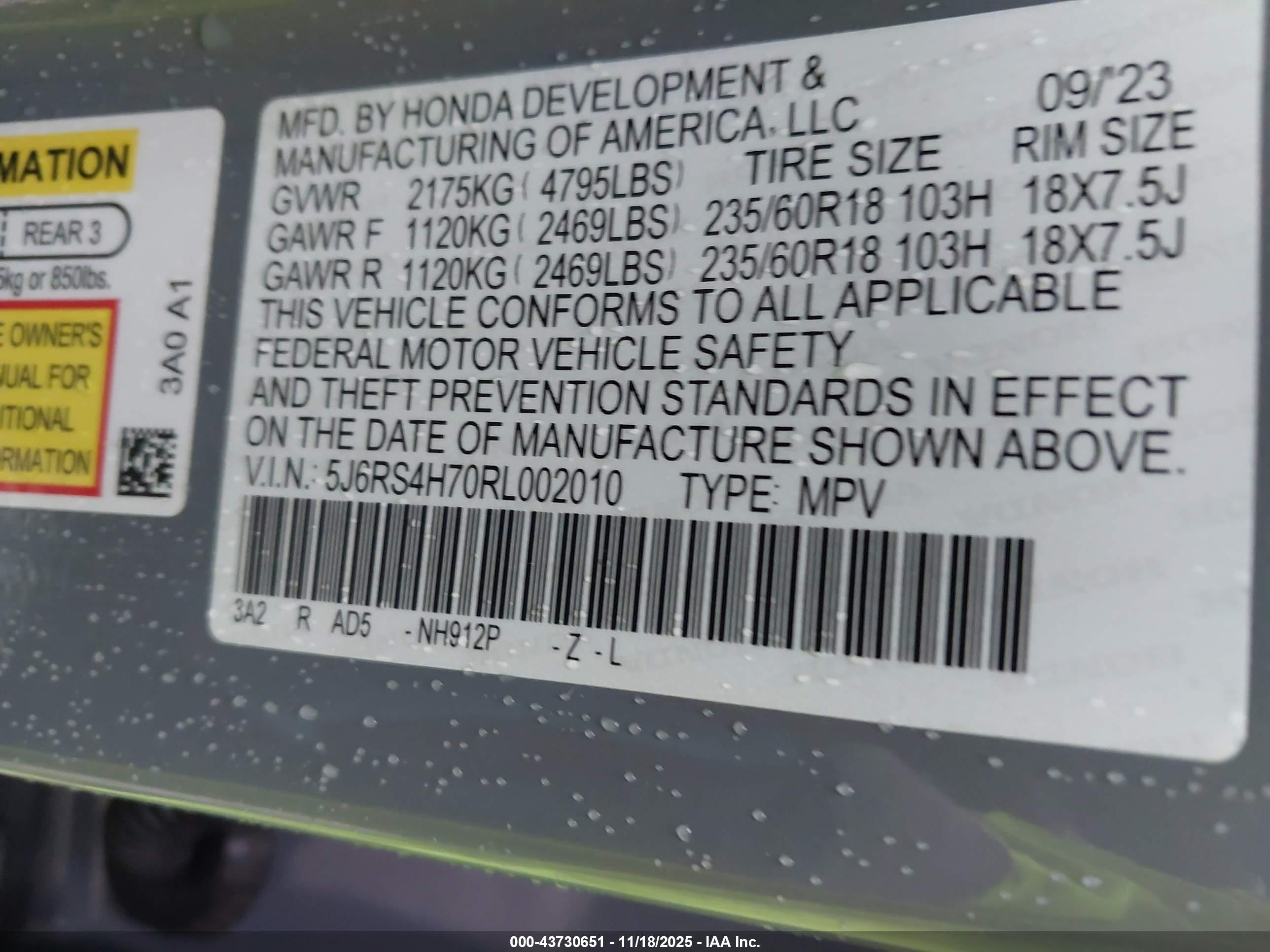HONDA CR-V image 9