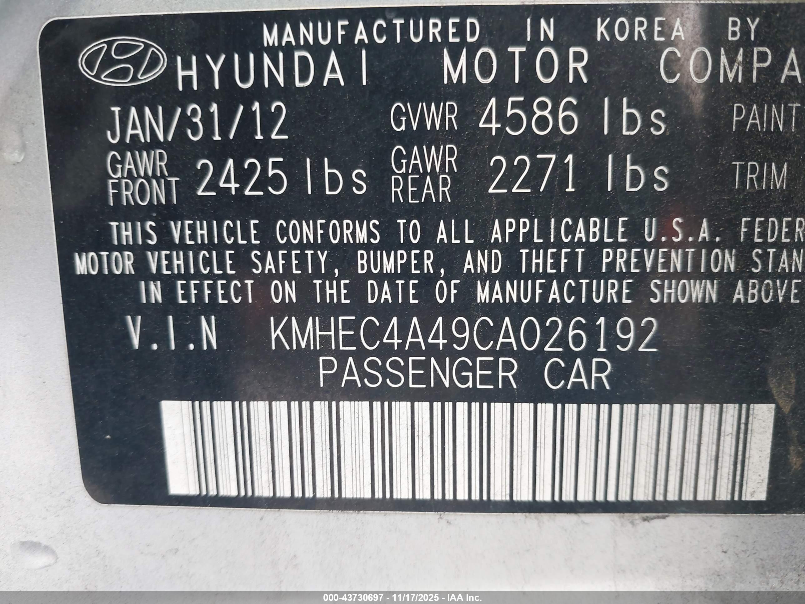 HYUNDAI SONATA image 9