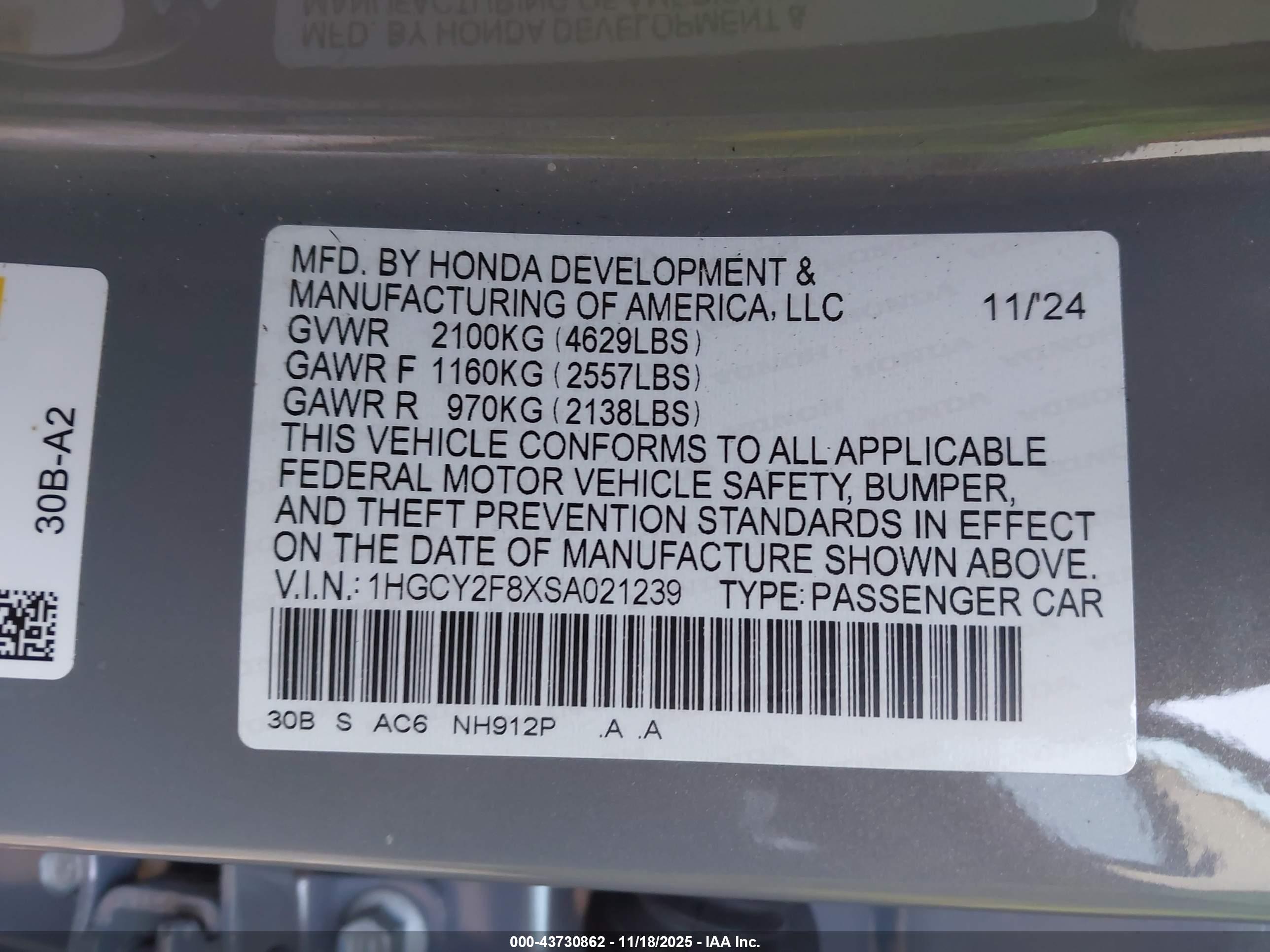 HONDA ACCORD image 9