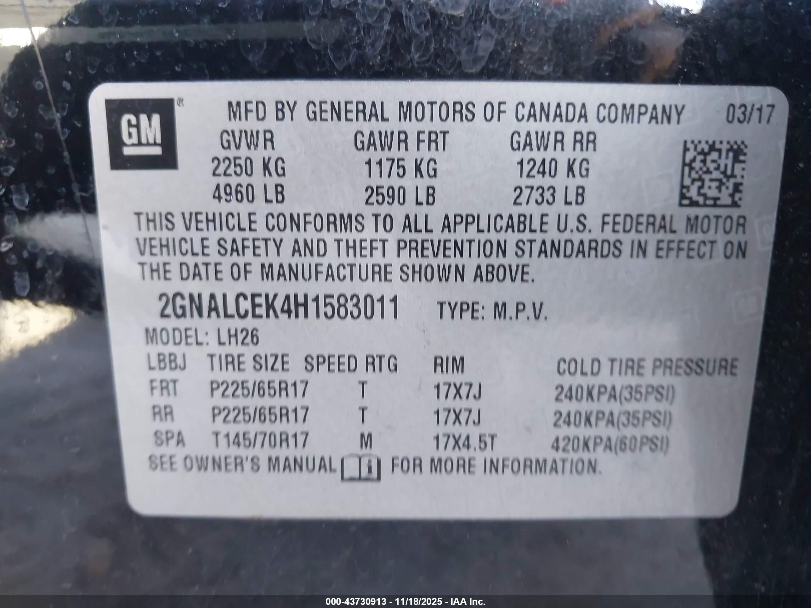 CHEVROLET EQUINOX image 9