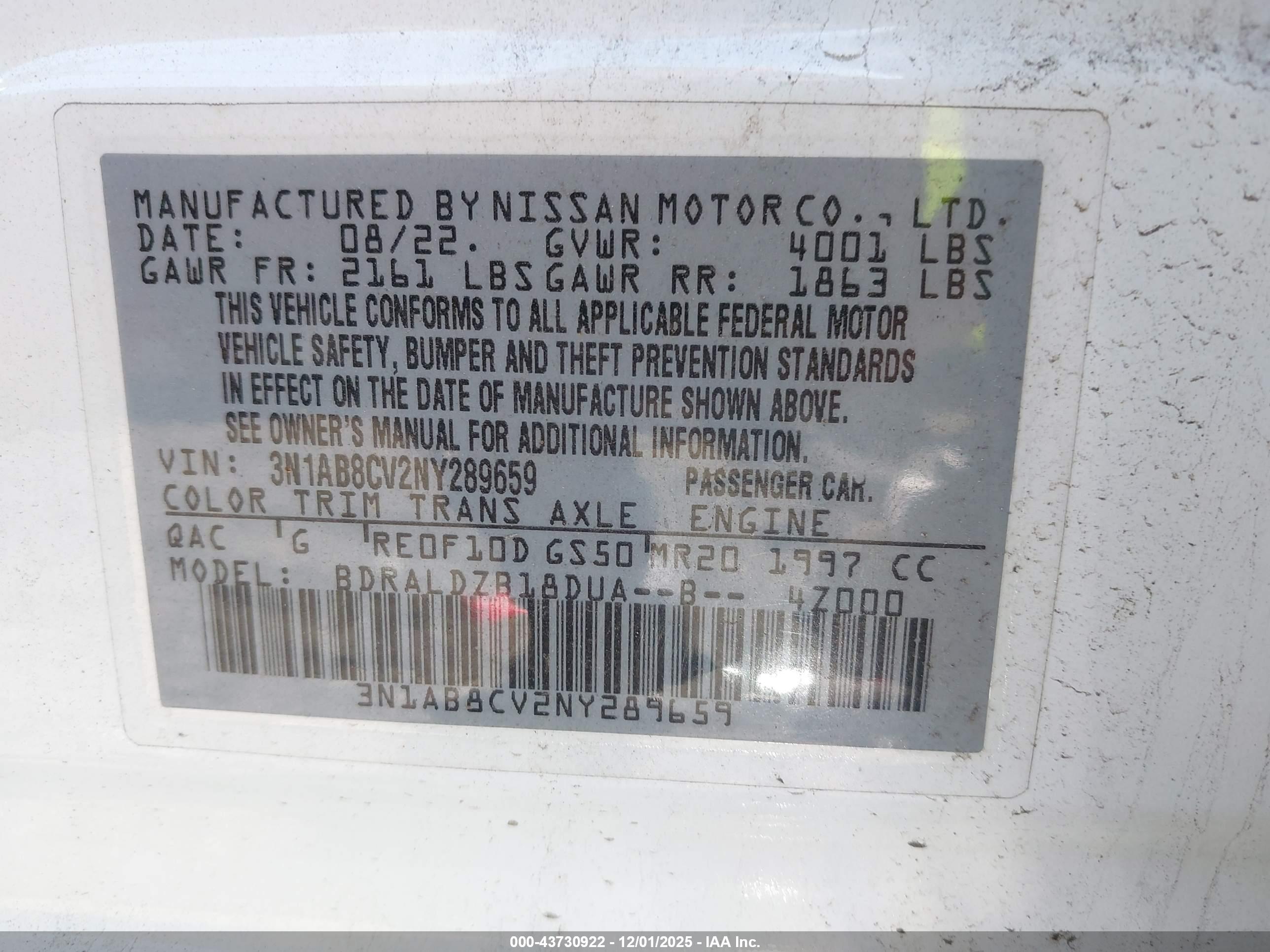 NISSAN SENTRA image 9