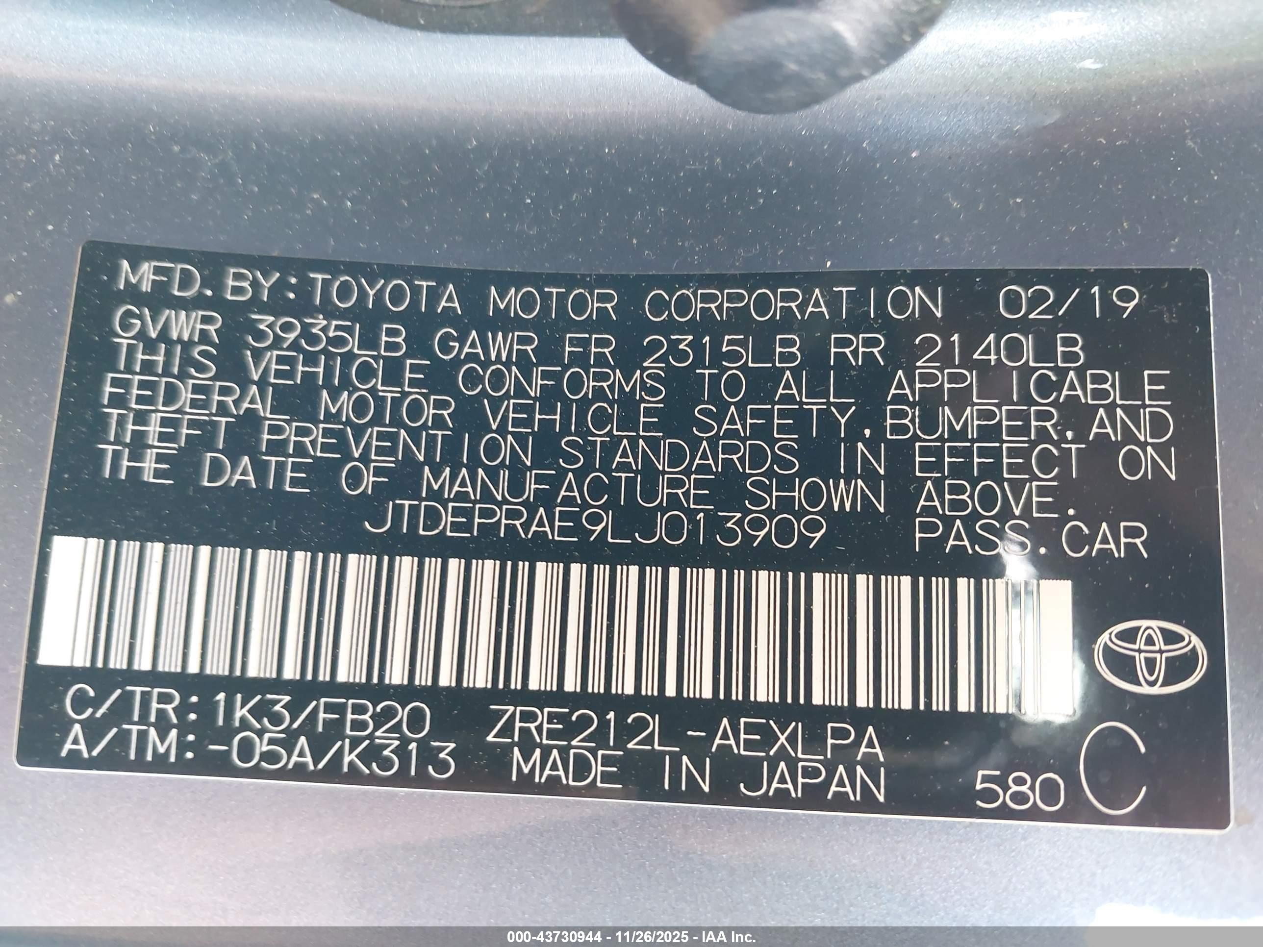 TOYOTA COROLLA image 9