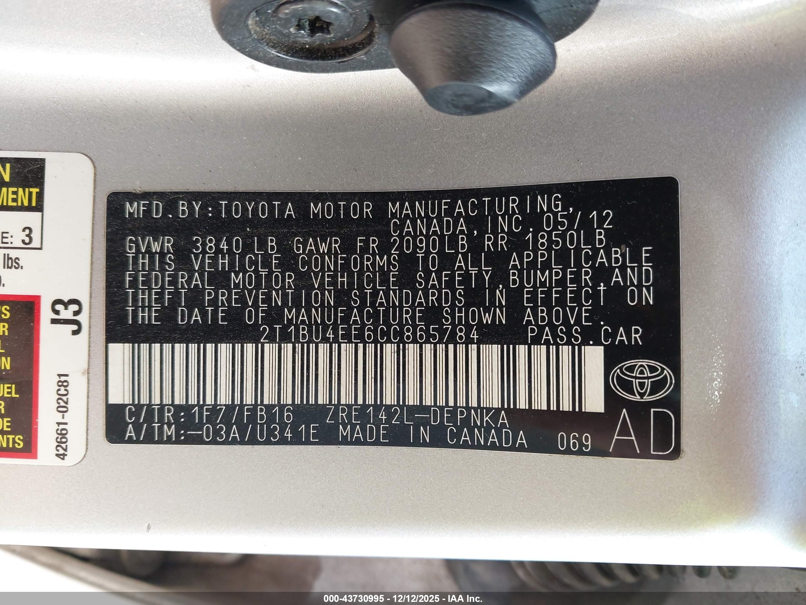 TOYOTA COROLLA image 9