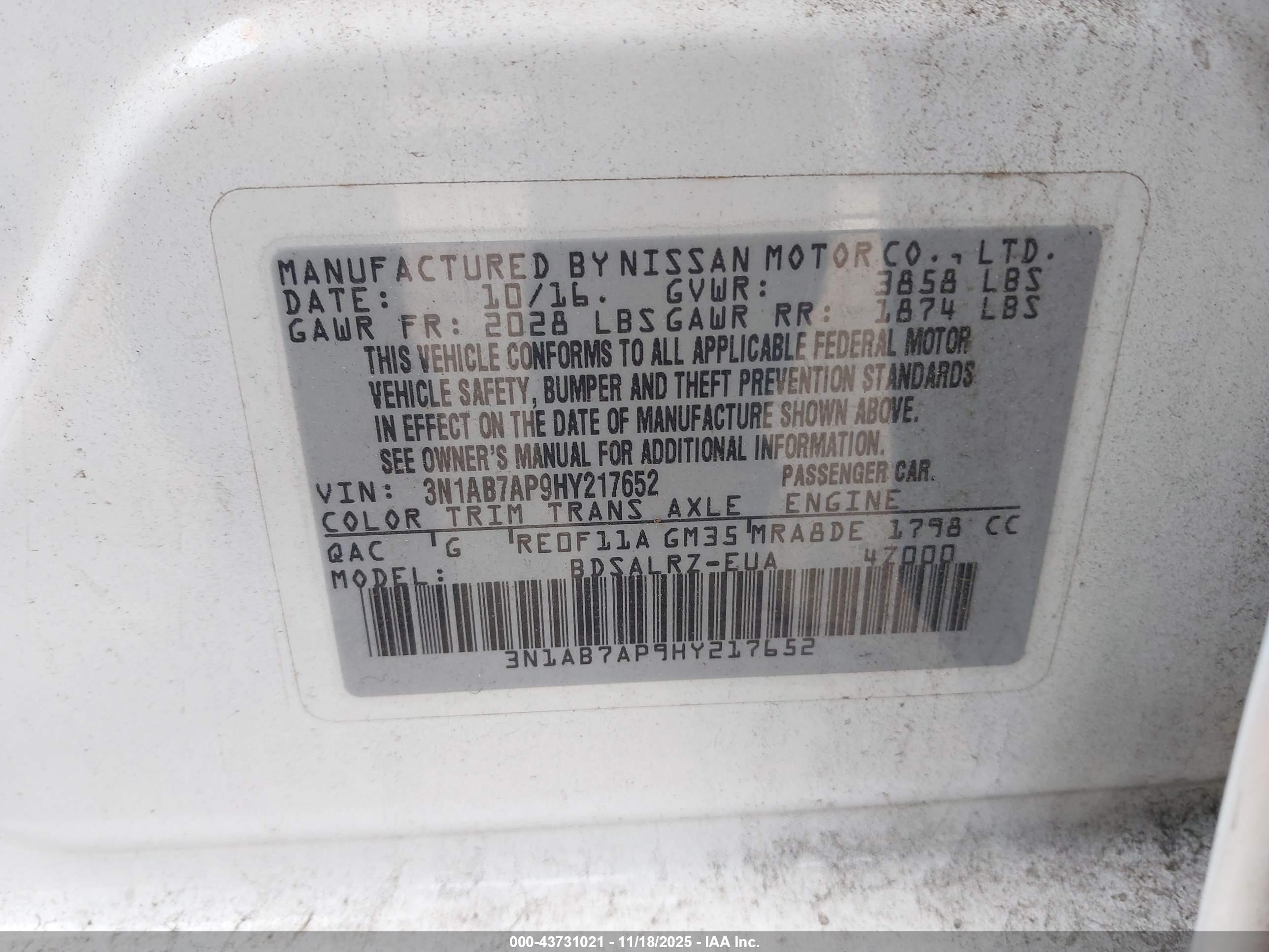 NISSAN SENTRA image 9