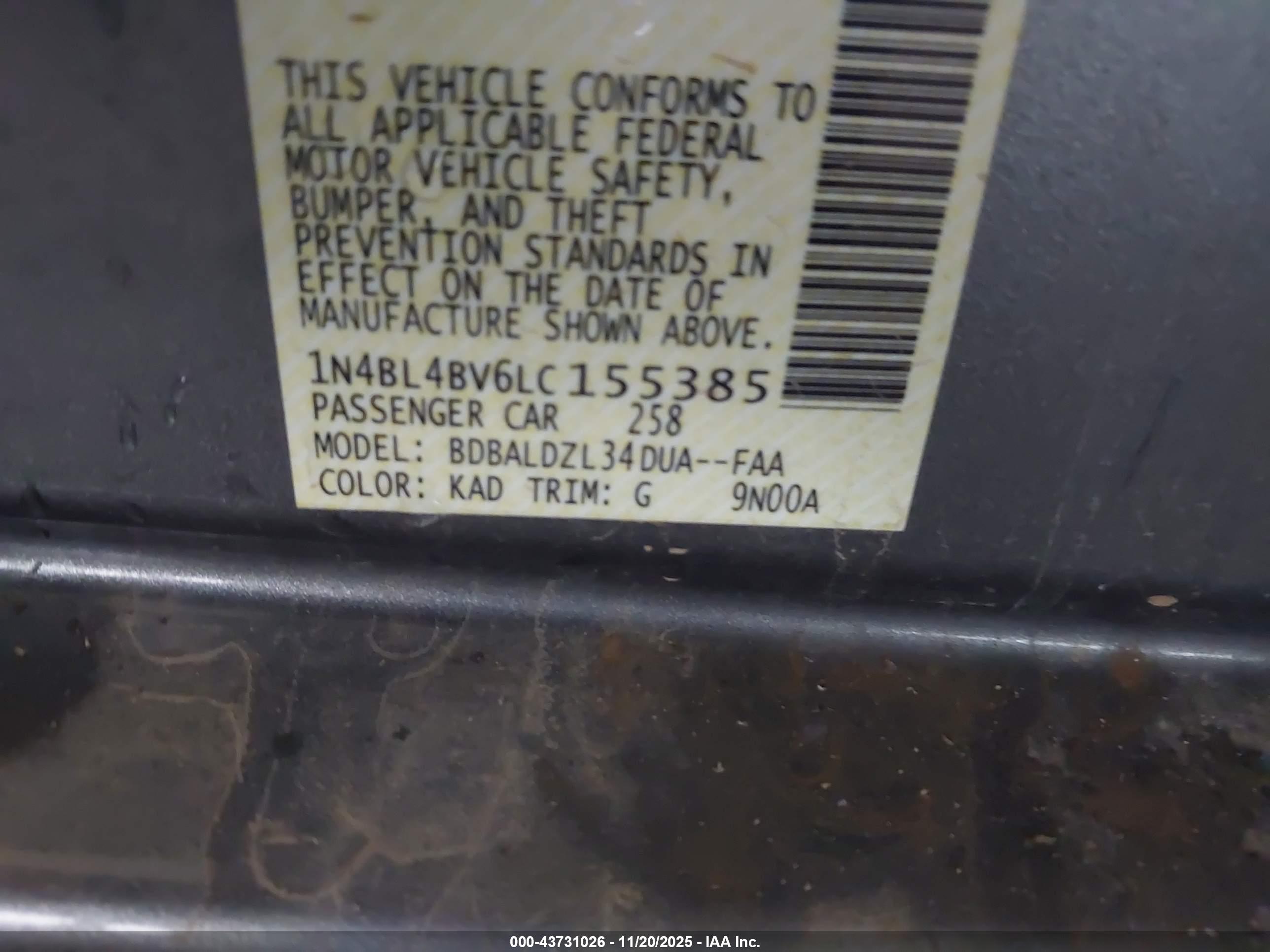 NISSAN ALTIMA image 9