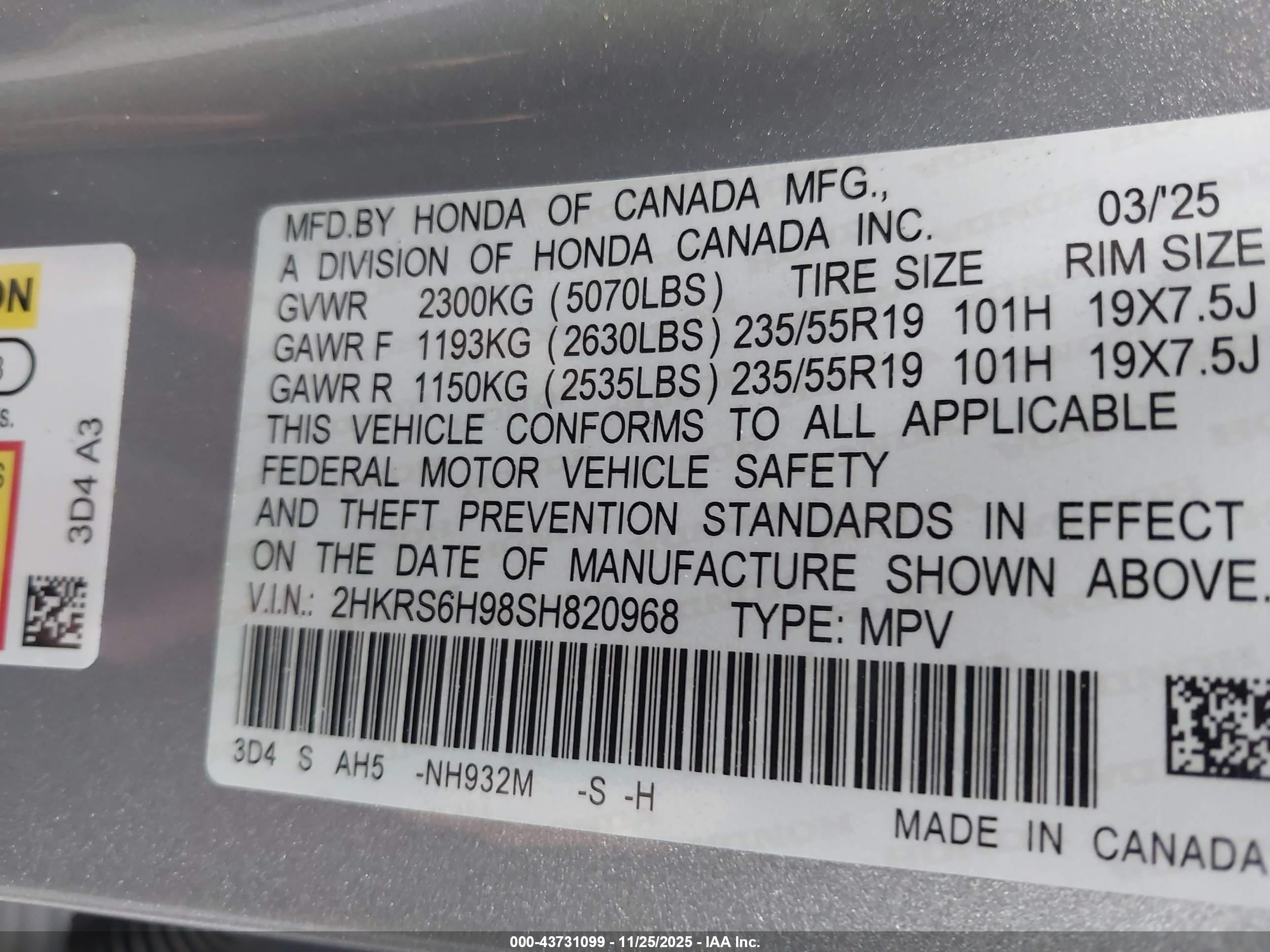 HONDA CR-V image 9