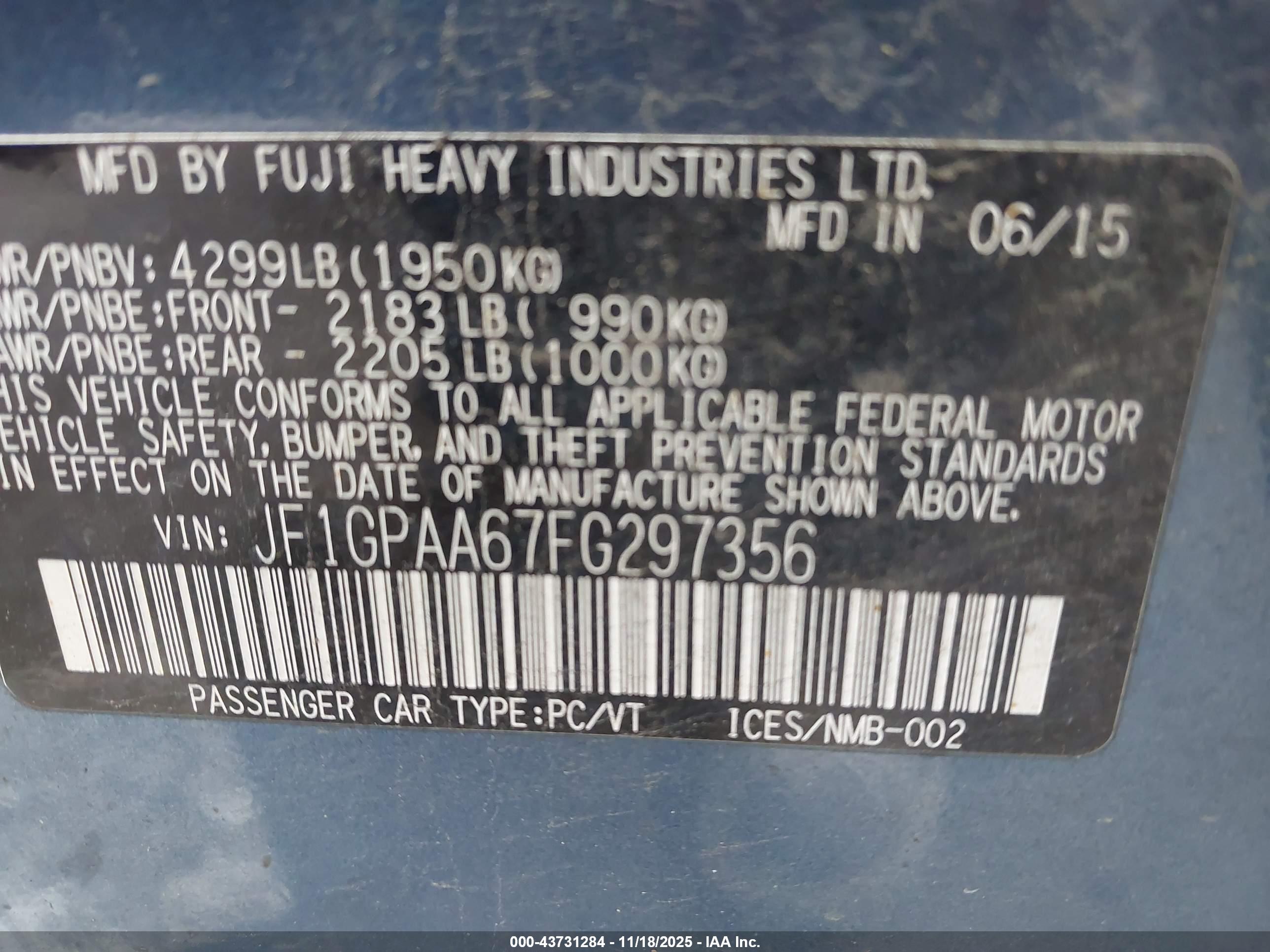 SUBARU IMPREZA image 9