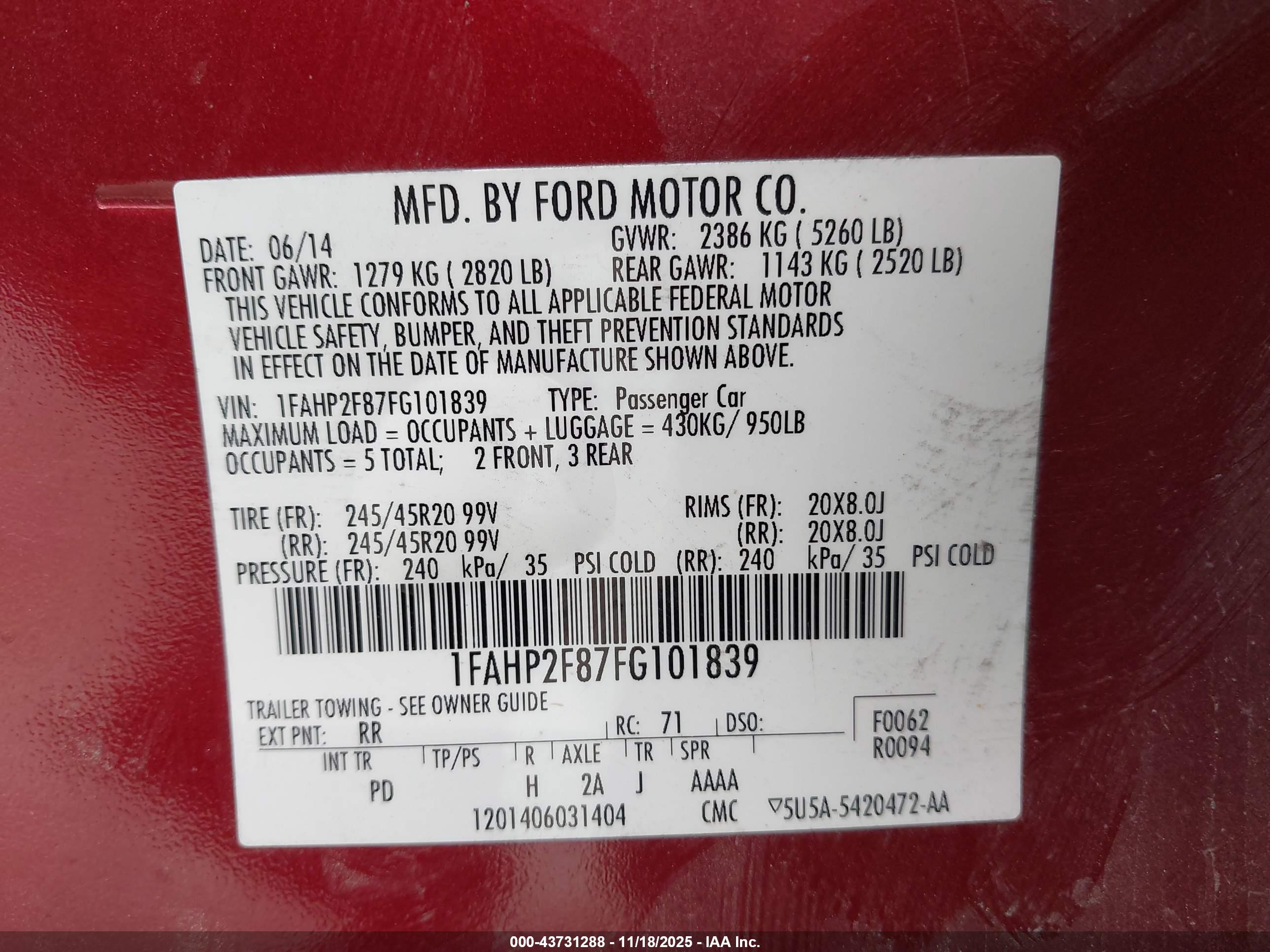 FORD TAURUS image 9