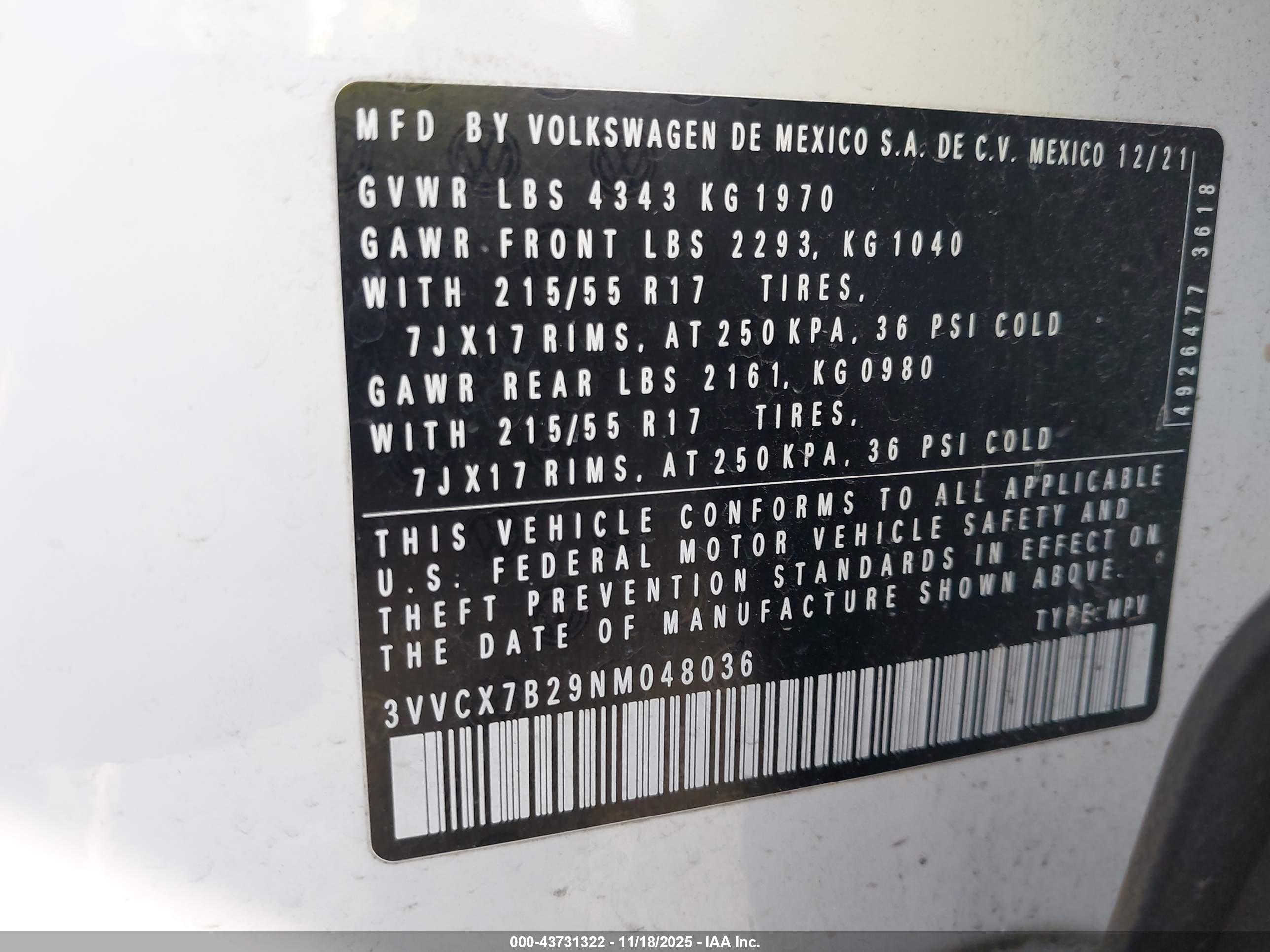 VOLKSWAGEN TAOS image 9