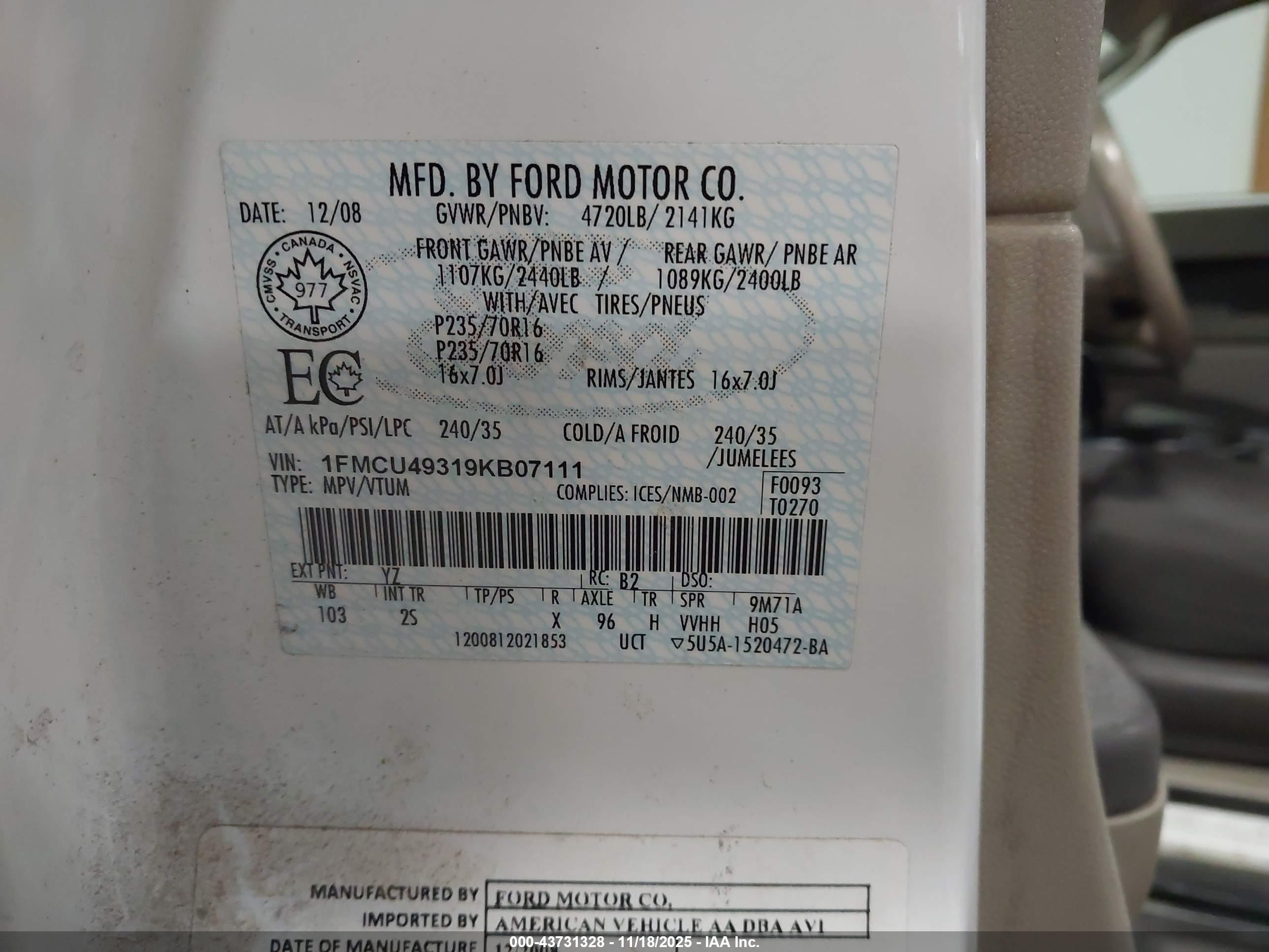 FORD ESCAPE image 9