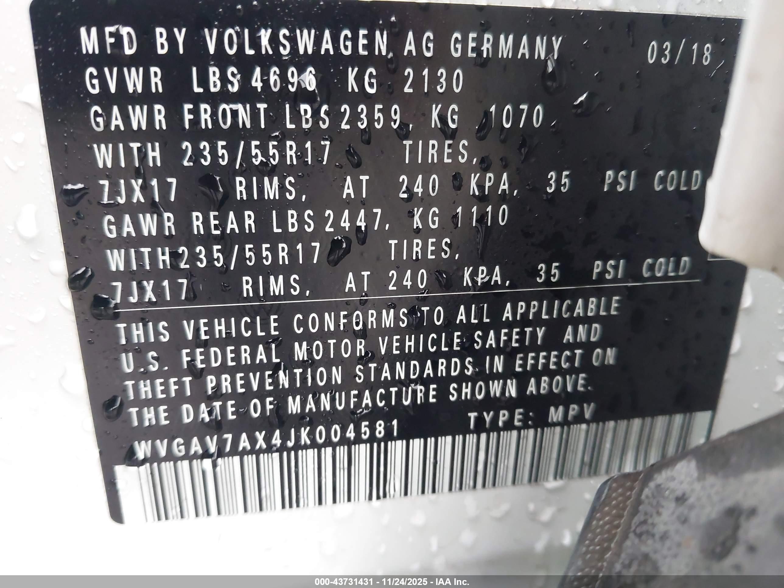 VOLKSWAGEN TIGUAN image 9