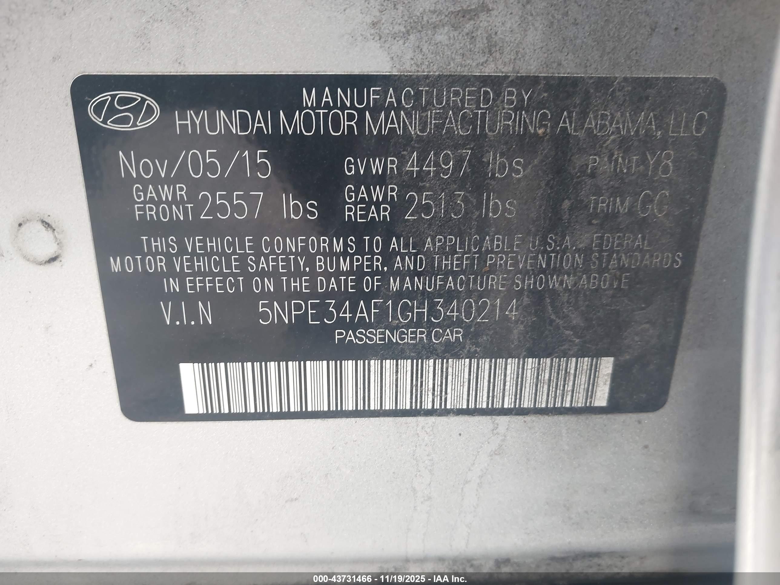 HYUNDAI SONATA image 9
