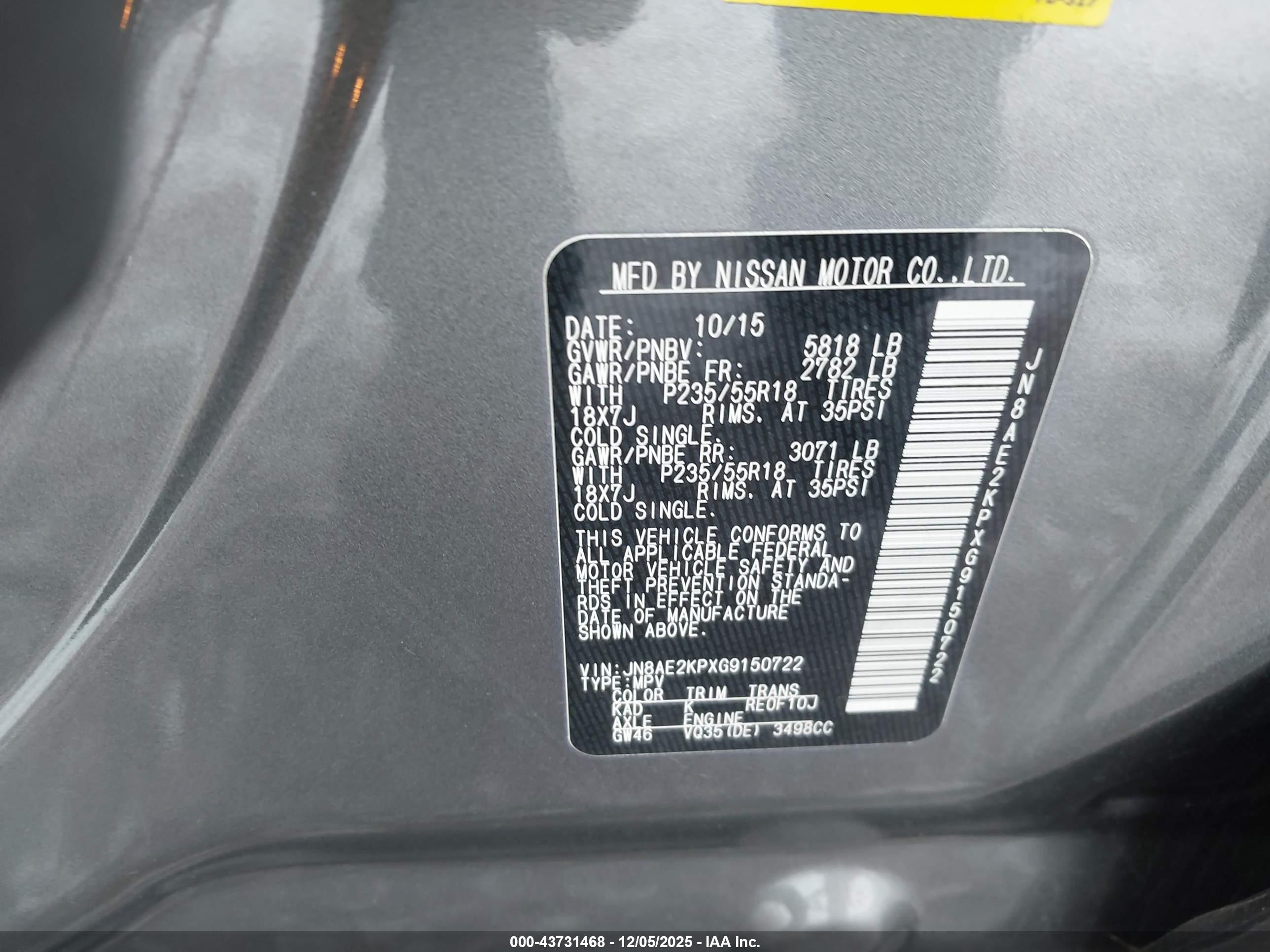 NISSAN QUEST image 9