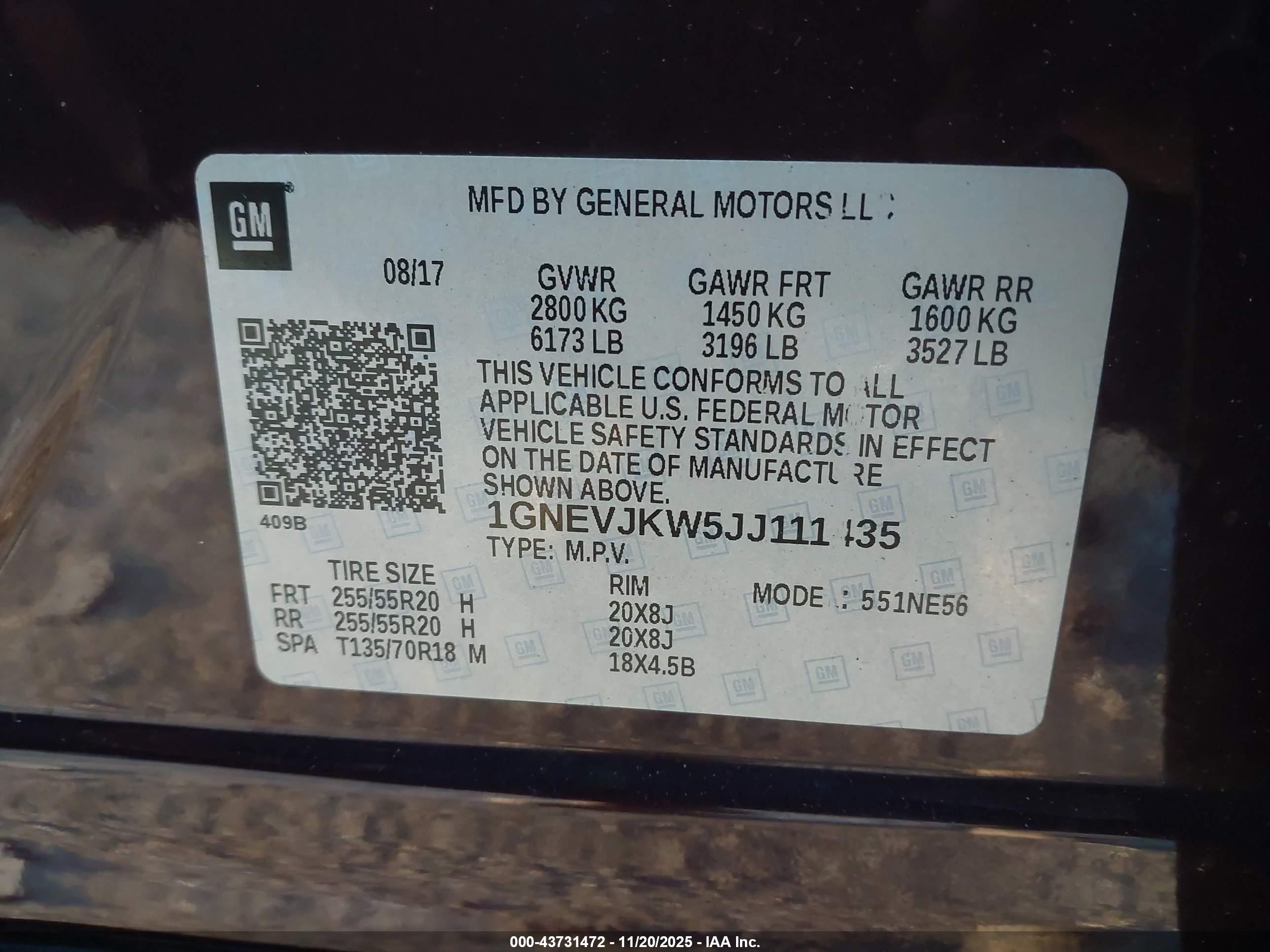 CHEVROLET TRAVERSE image 9