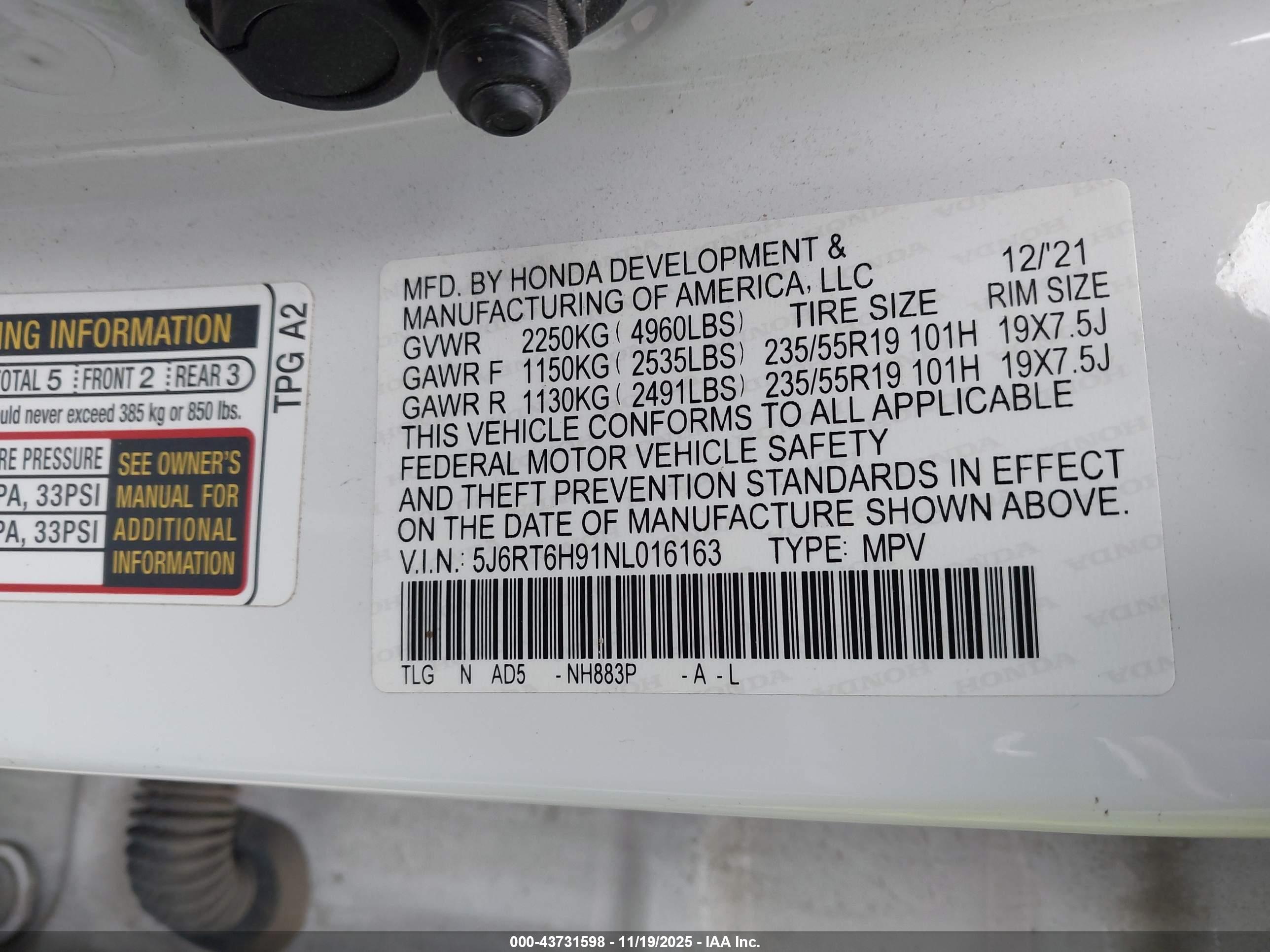 HONDA CR-V image 9