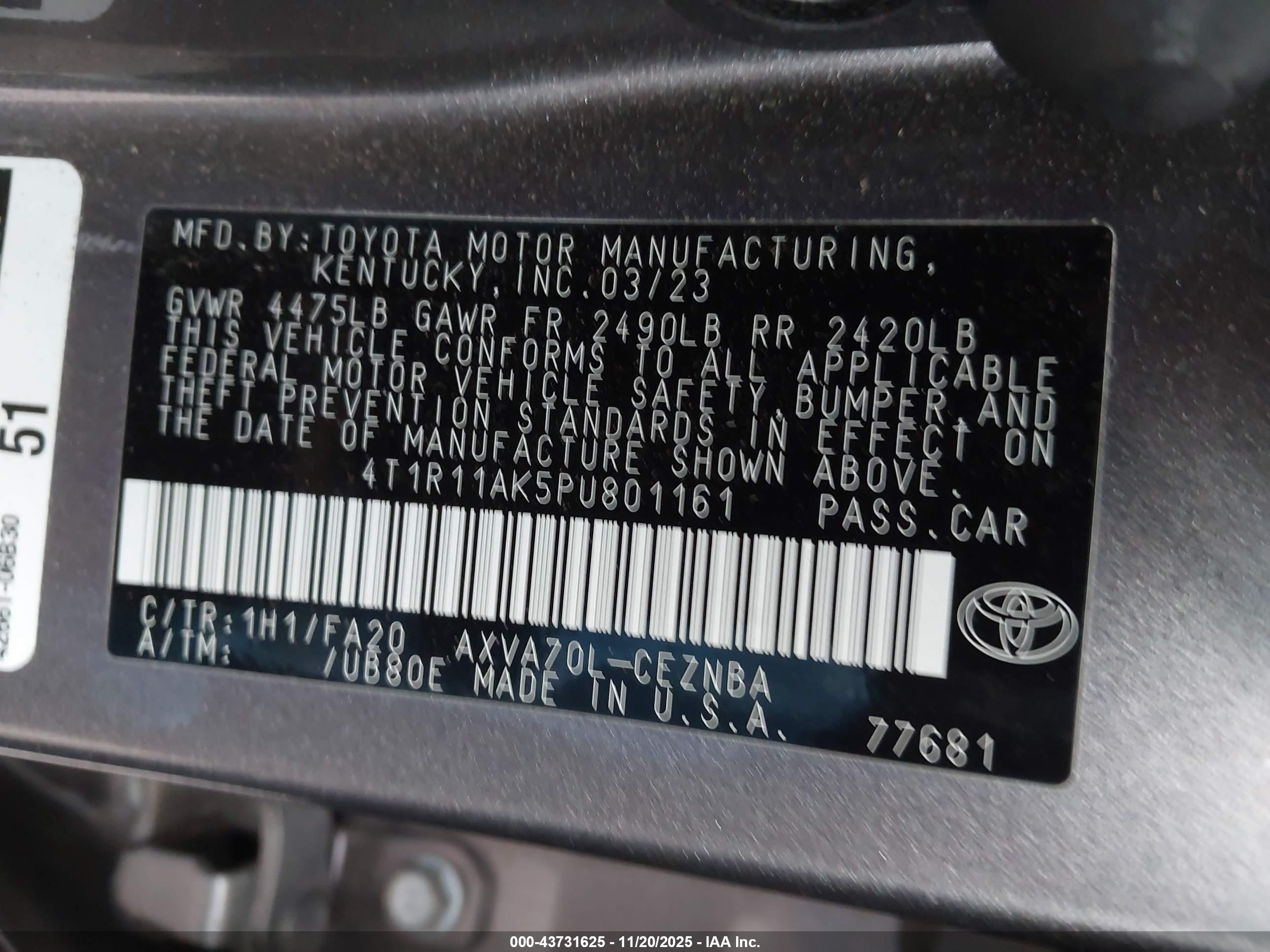 TOYOTA CAMRY image 9