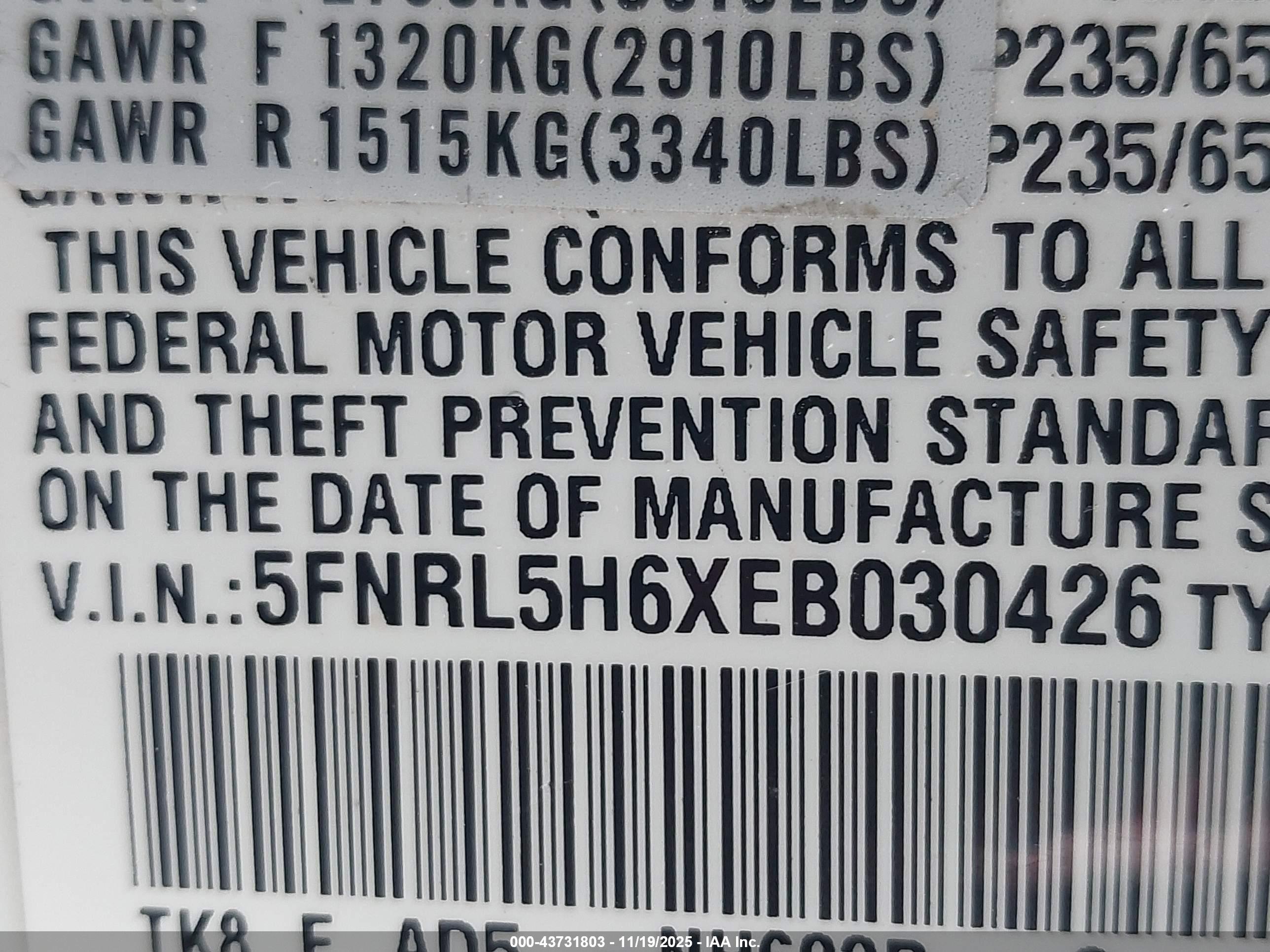 HONDA ODYSSEY image 9