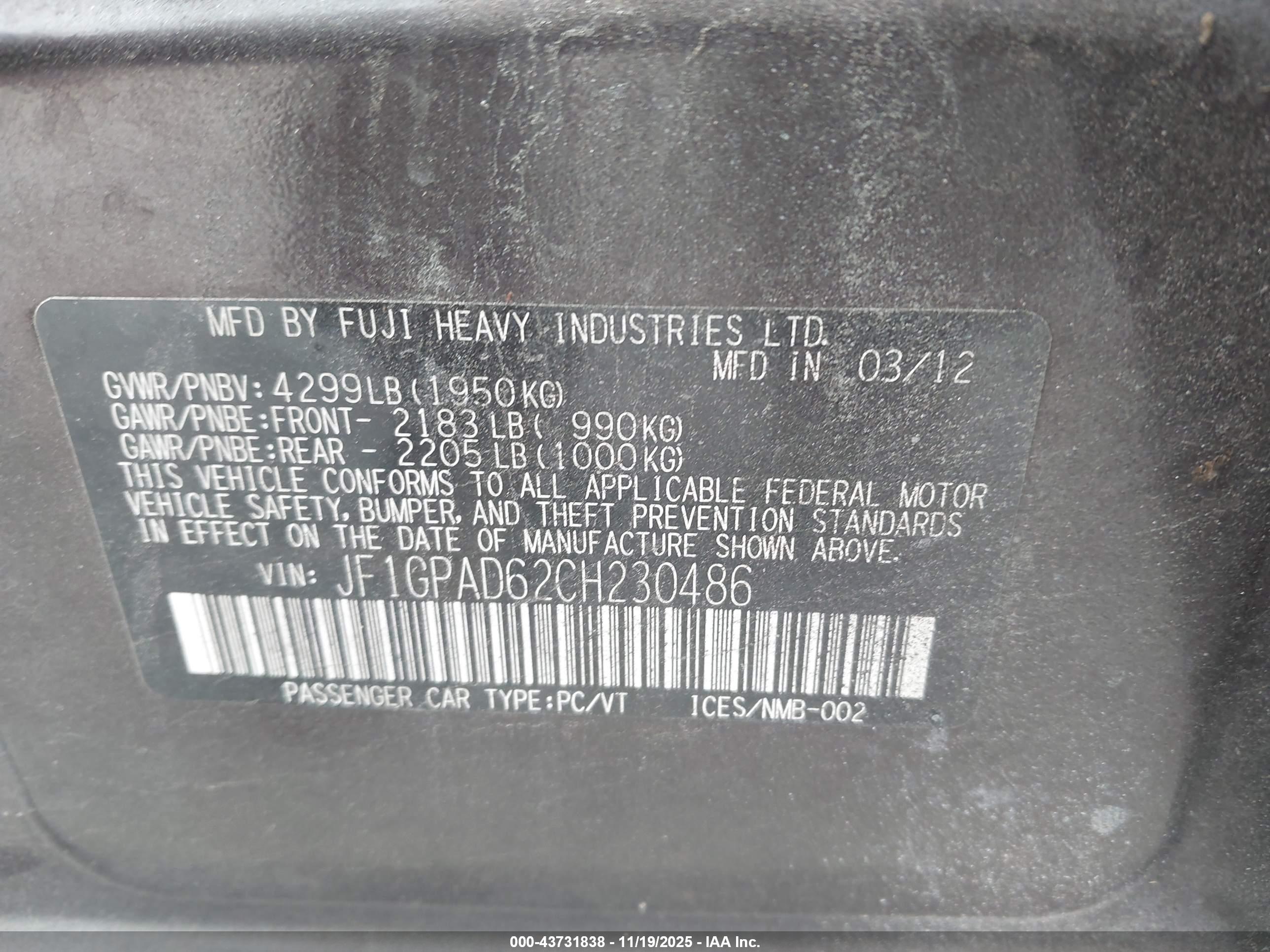 SUBARU IMPREZA image 9