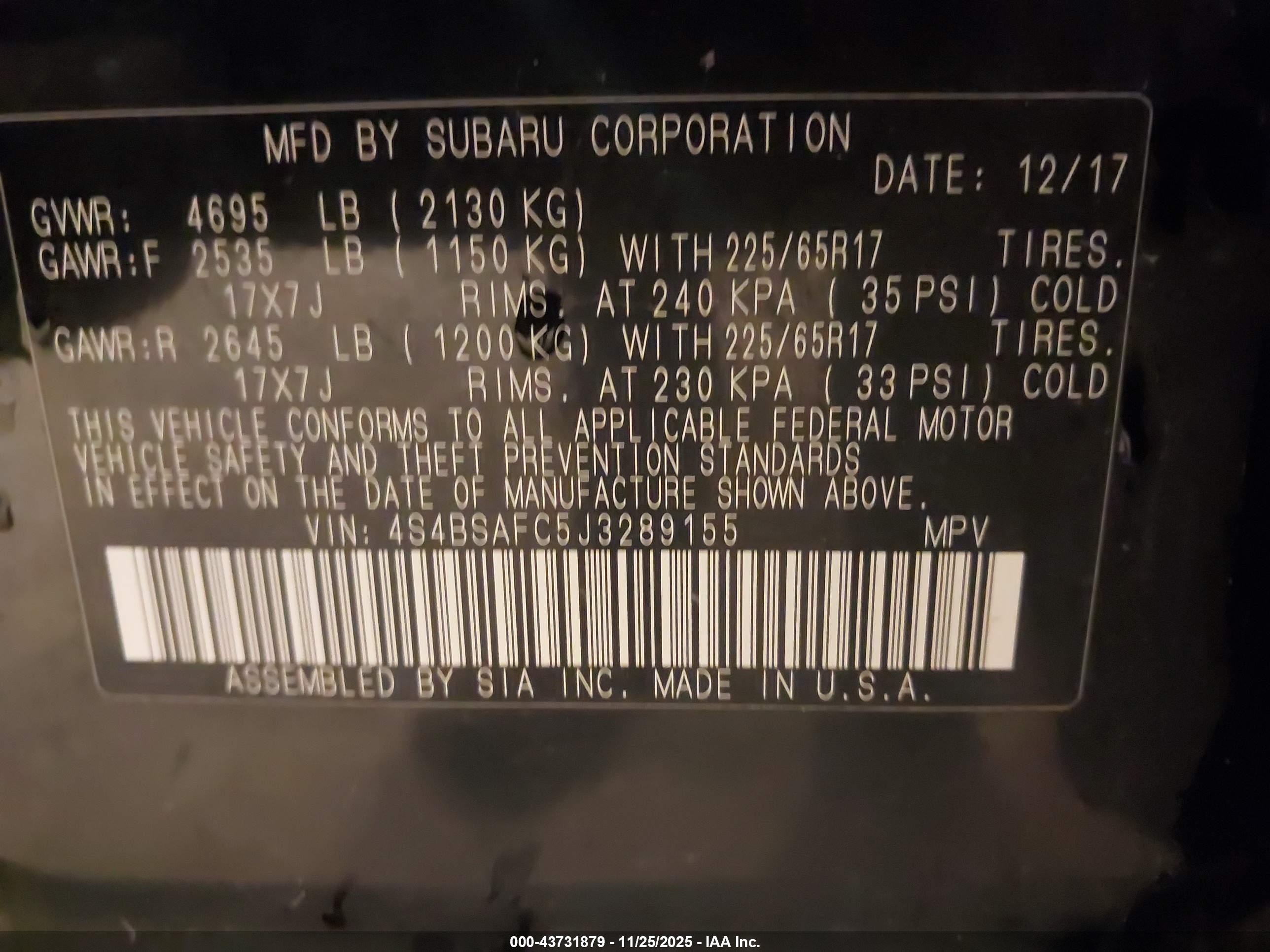 SUBARU OUTBACK image 9