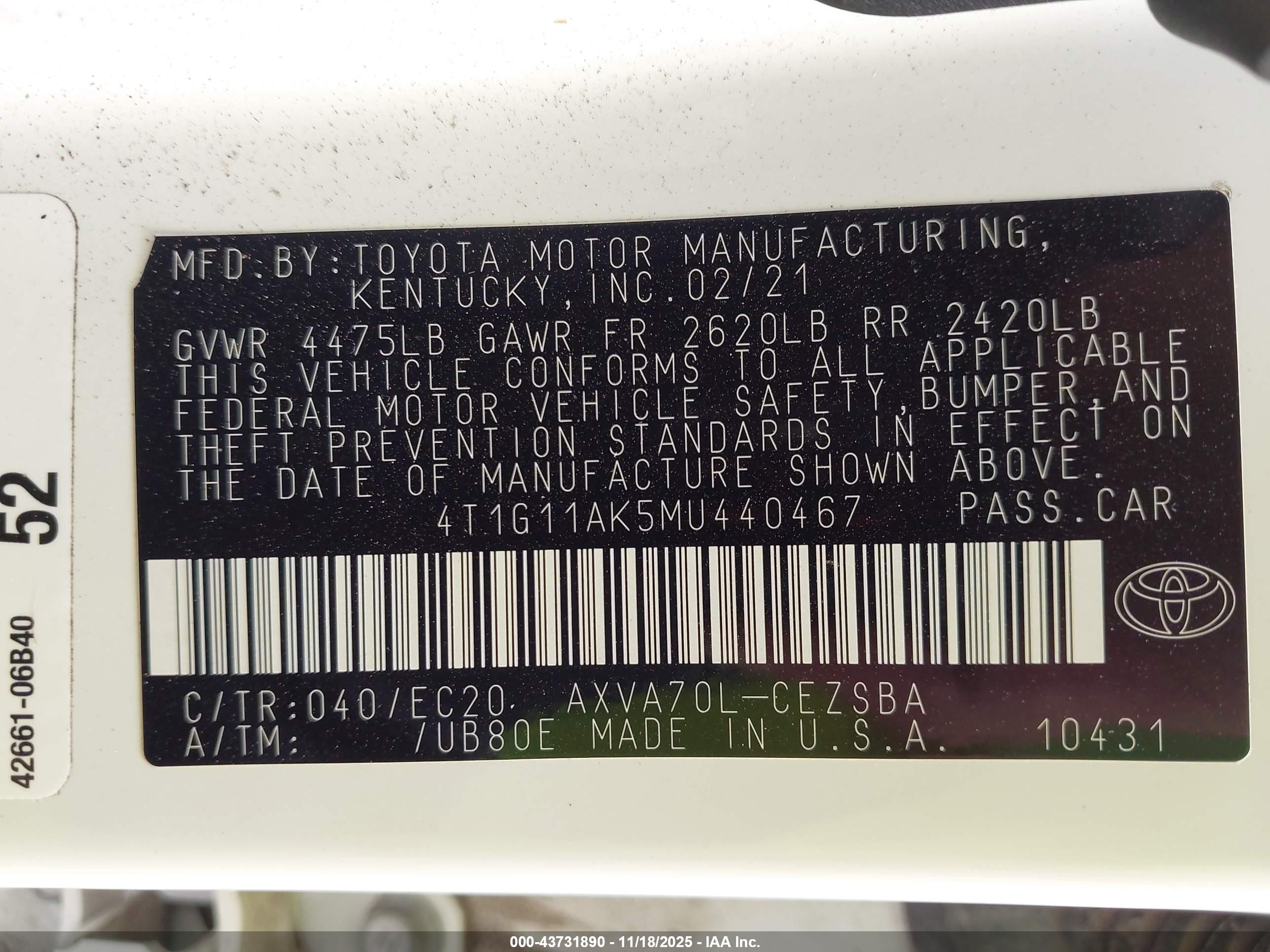 TOYOTA CAMRY image 9