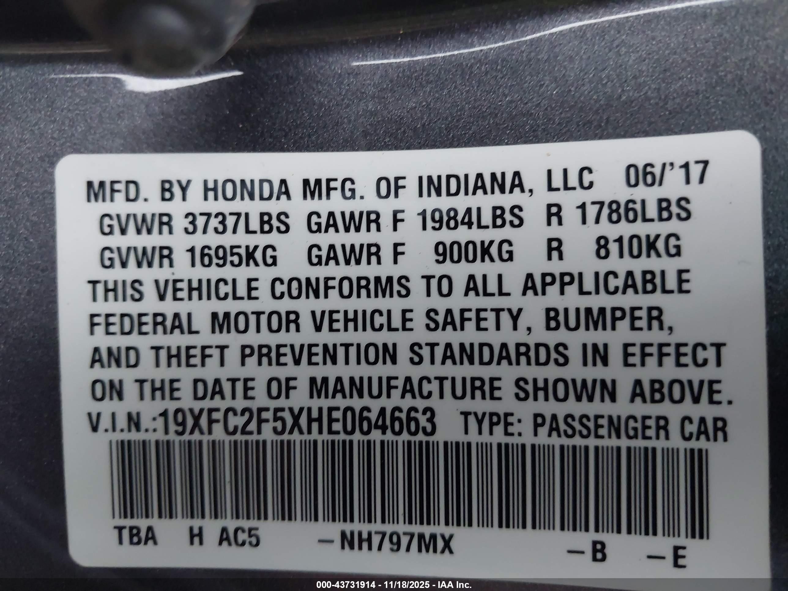HONDA CIVIC image 9