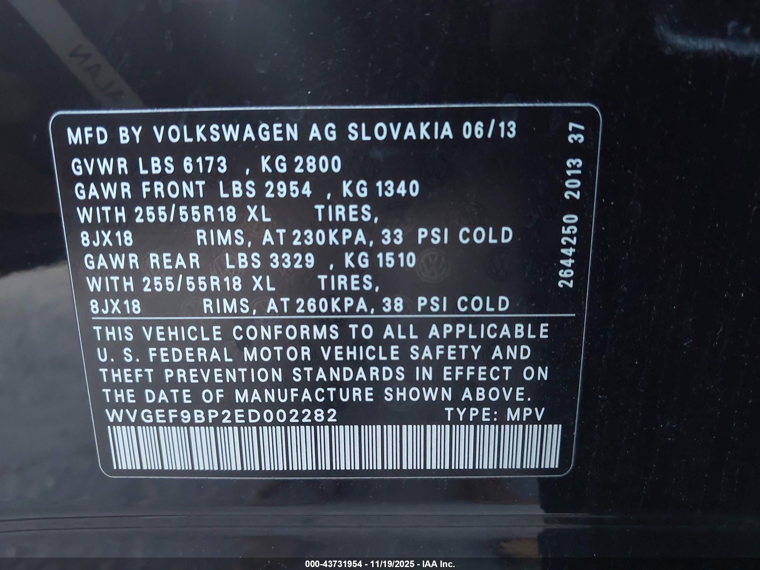 VOLKSWAGEN TOUAREG image 9