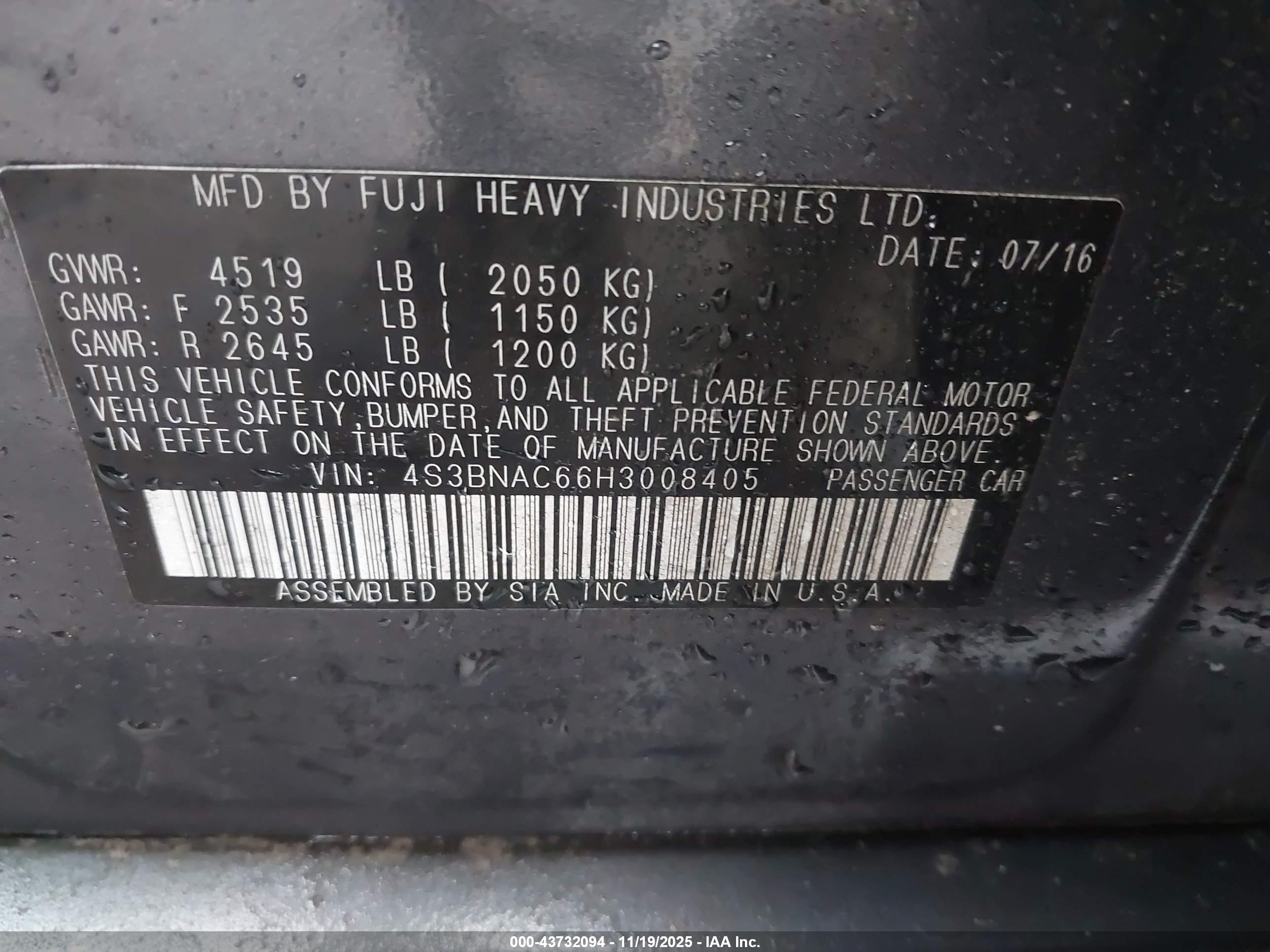 SUBARU LEGACY image 9