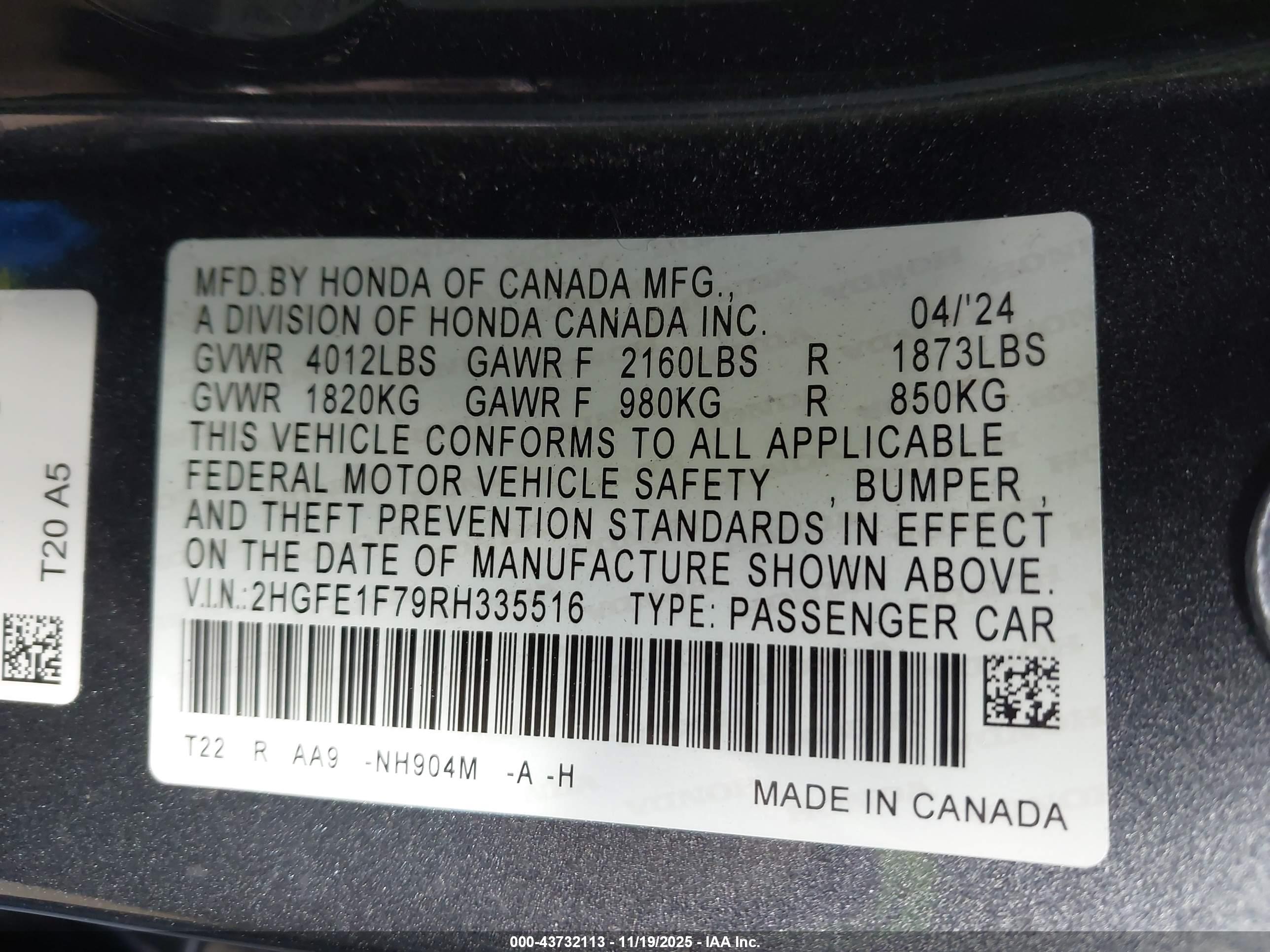 HONDA CIVIC image 9