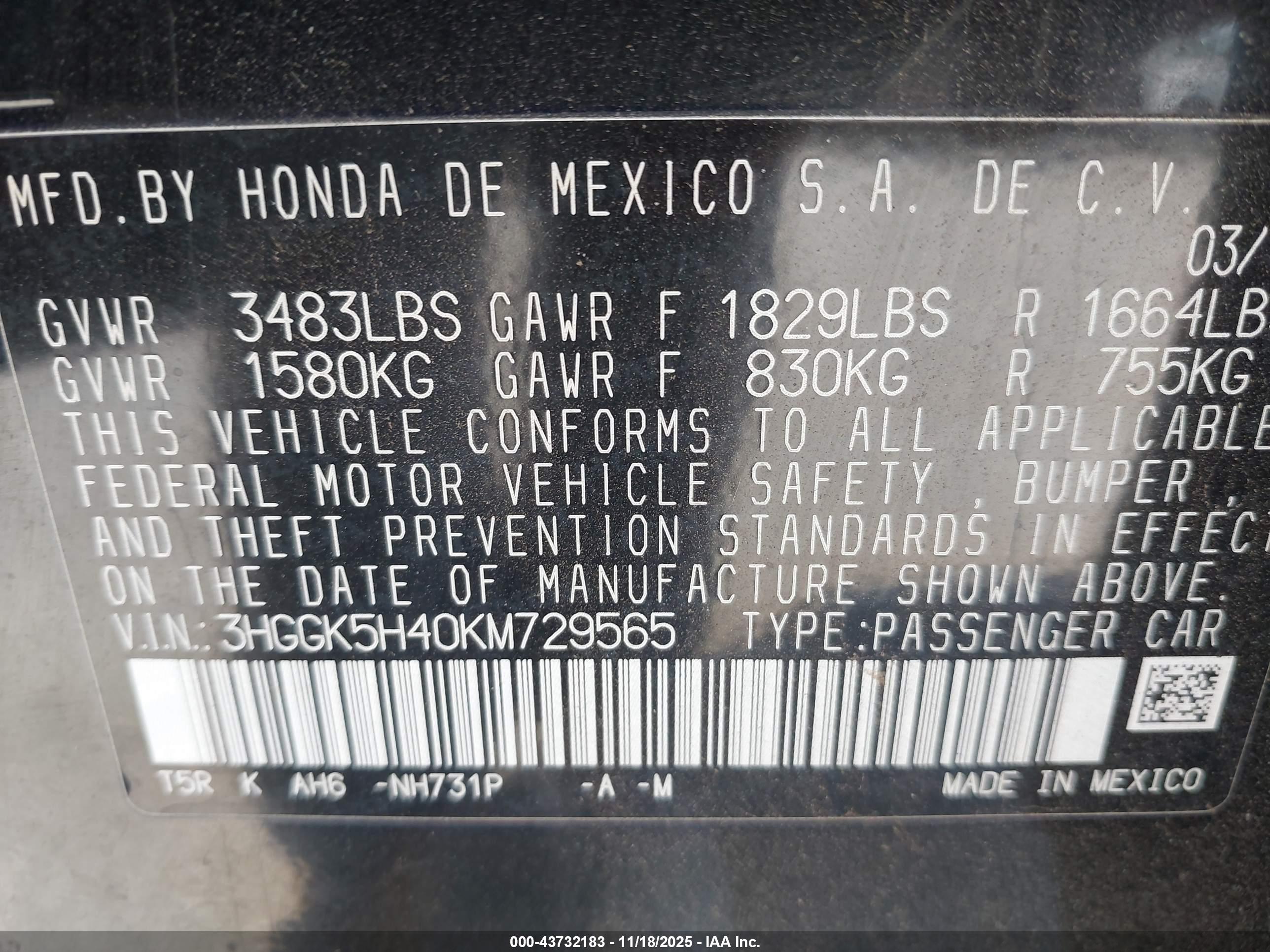 HONDA FIT image 9