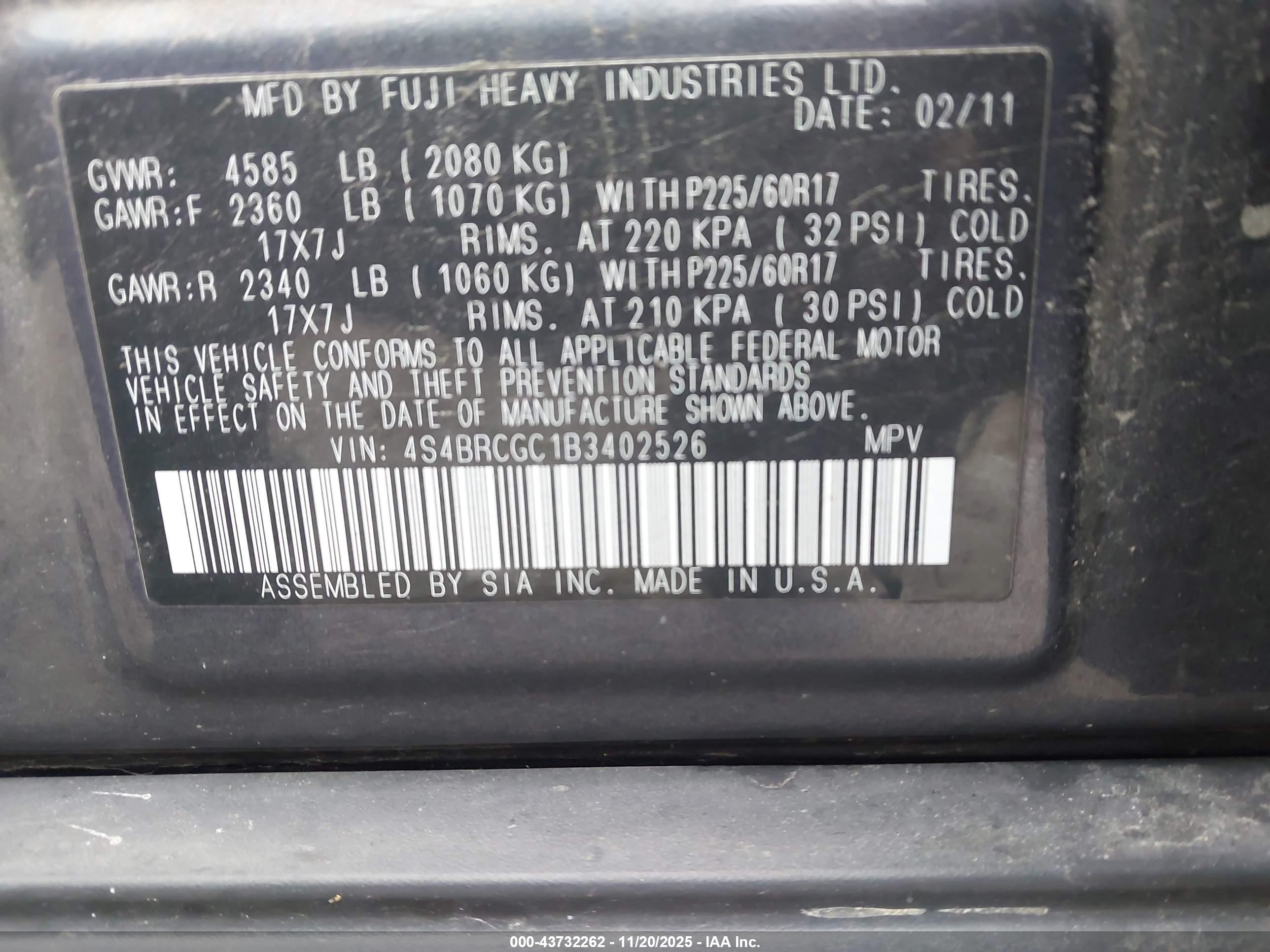 SUBARU OUTBACK image 9